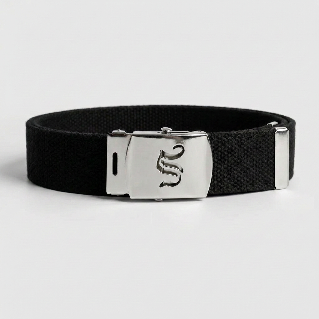 Old School Canvas Web Belt