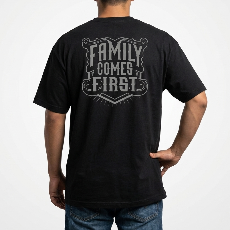 TFashion Graphic Tee - Family Comes First