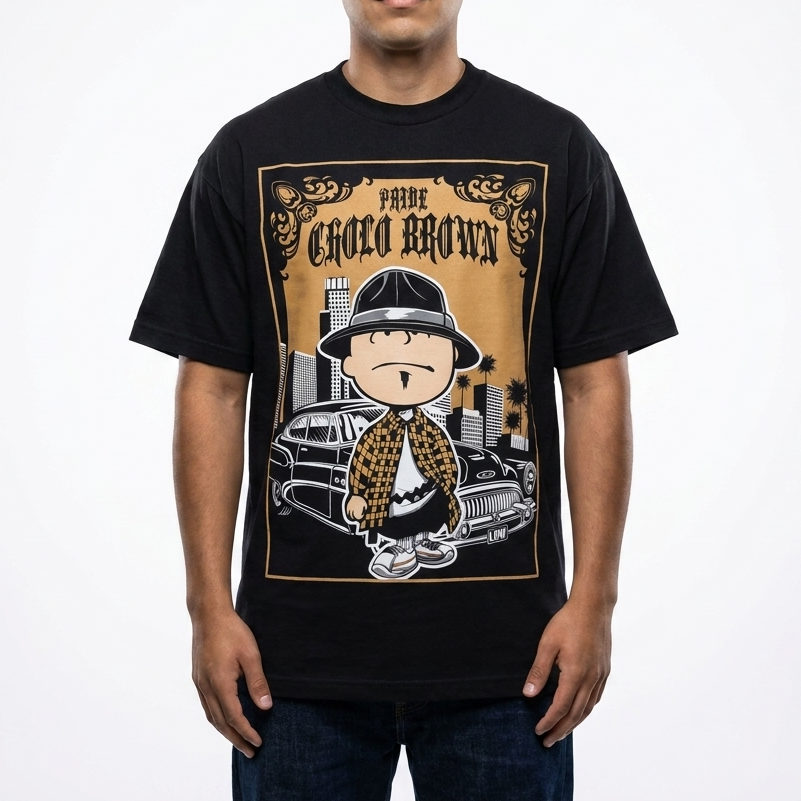TFashion Graphic Tee - Cholo Brown