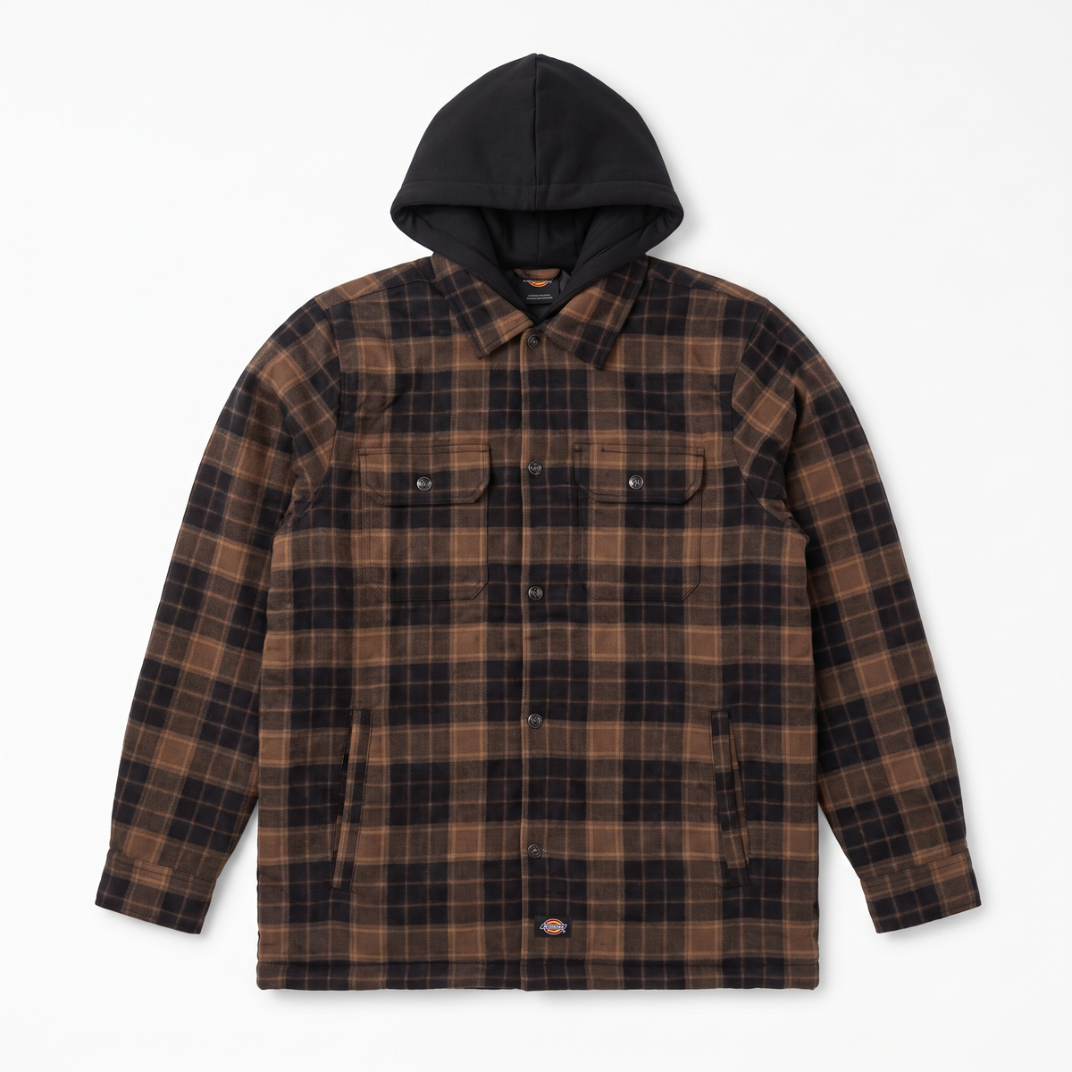 Dickies Flannel Hooded Shirt Jacket