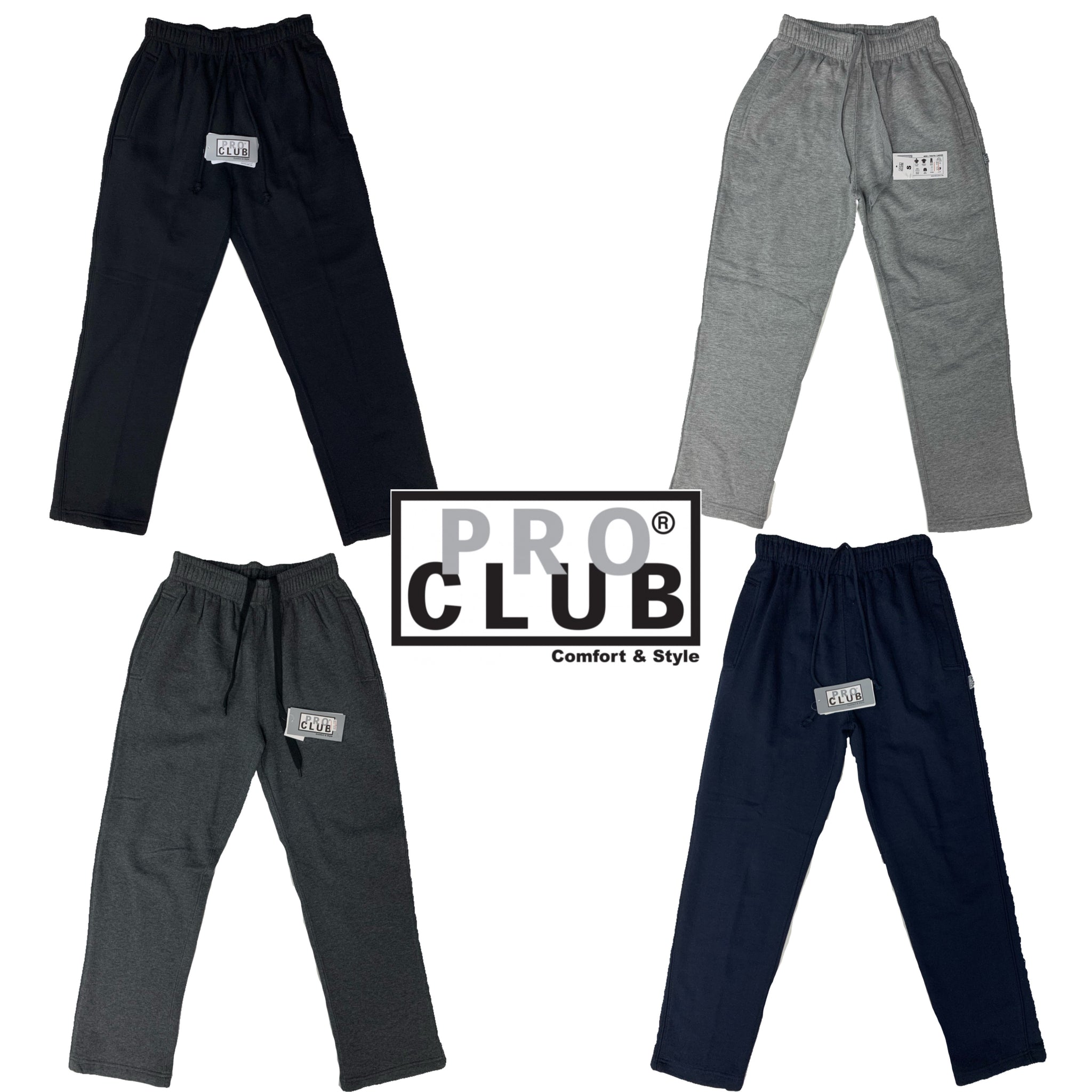 Pro Club Heavyweight Cargo Sweatpants Fleece Long Pants Comfort