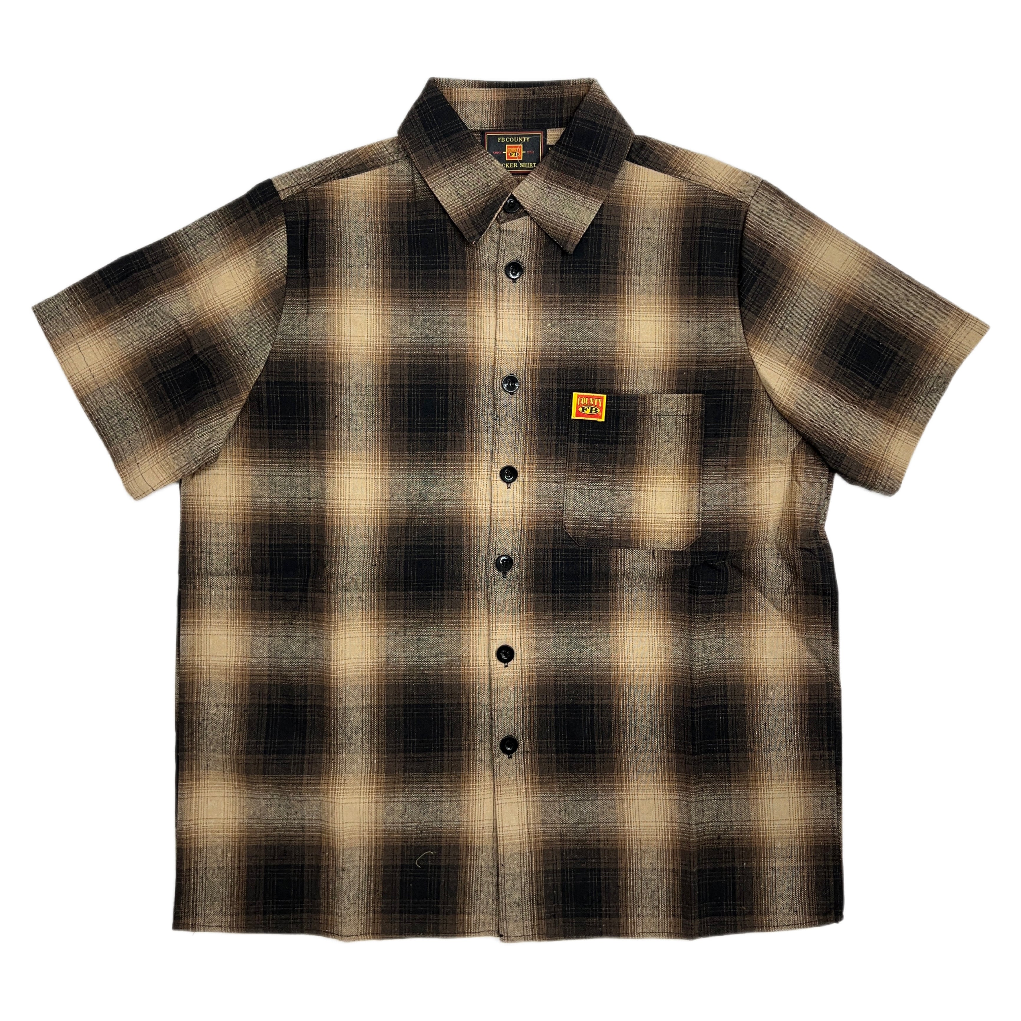 FB County Short Sleeve Checker Flannel Shirt