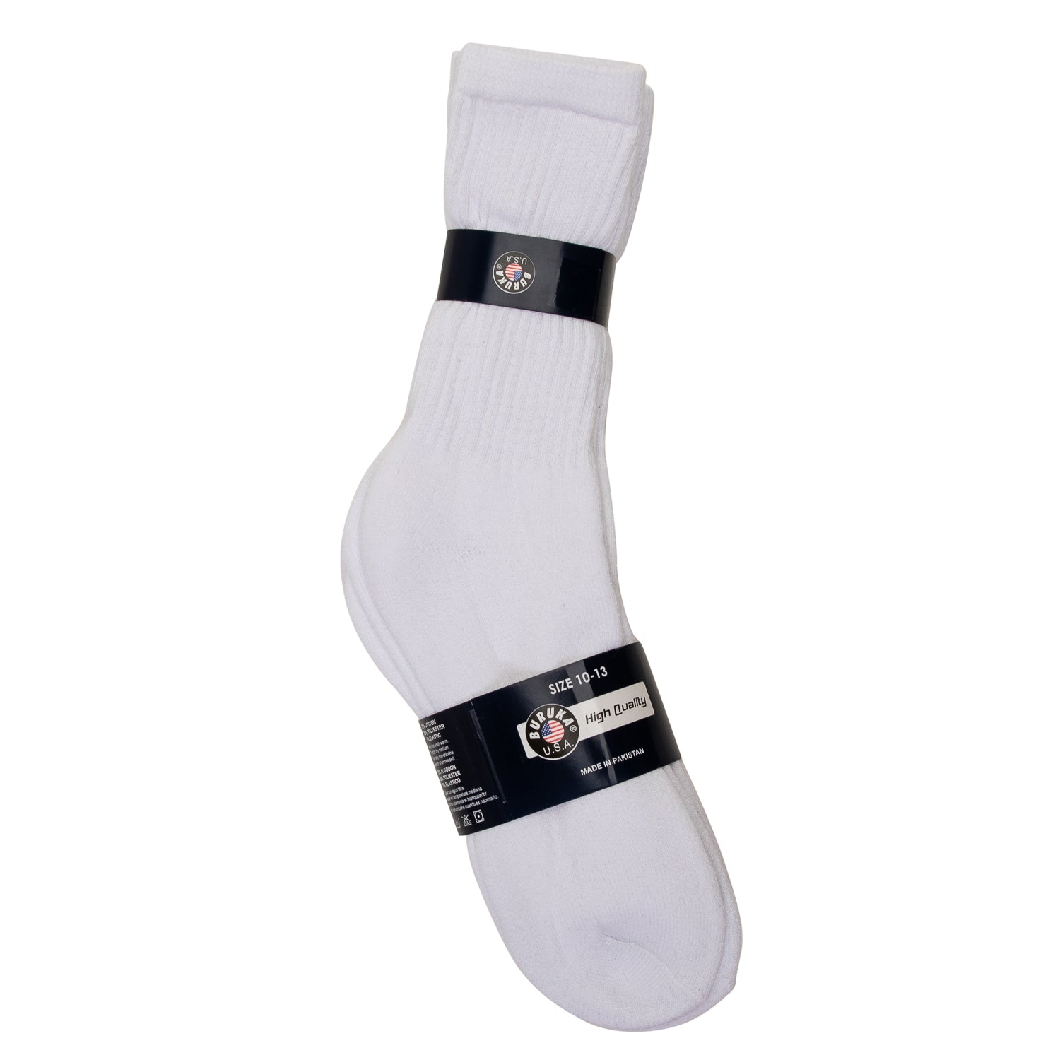 Buruka 4 Pair Socks (Size 9-11 & 10-13)