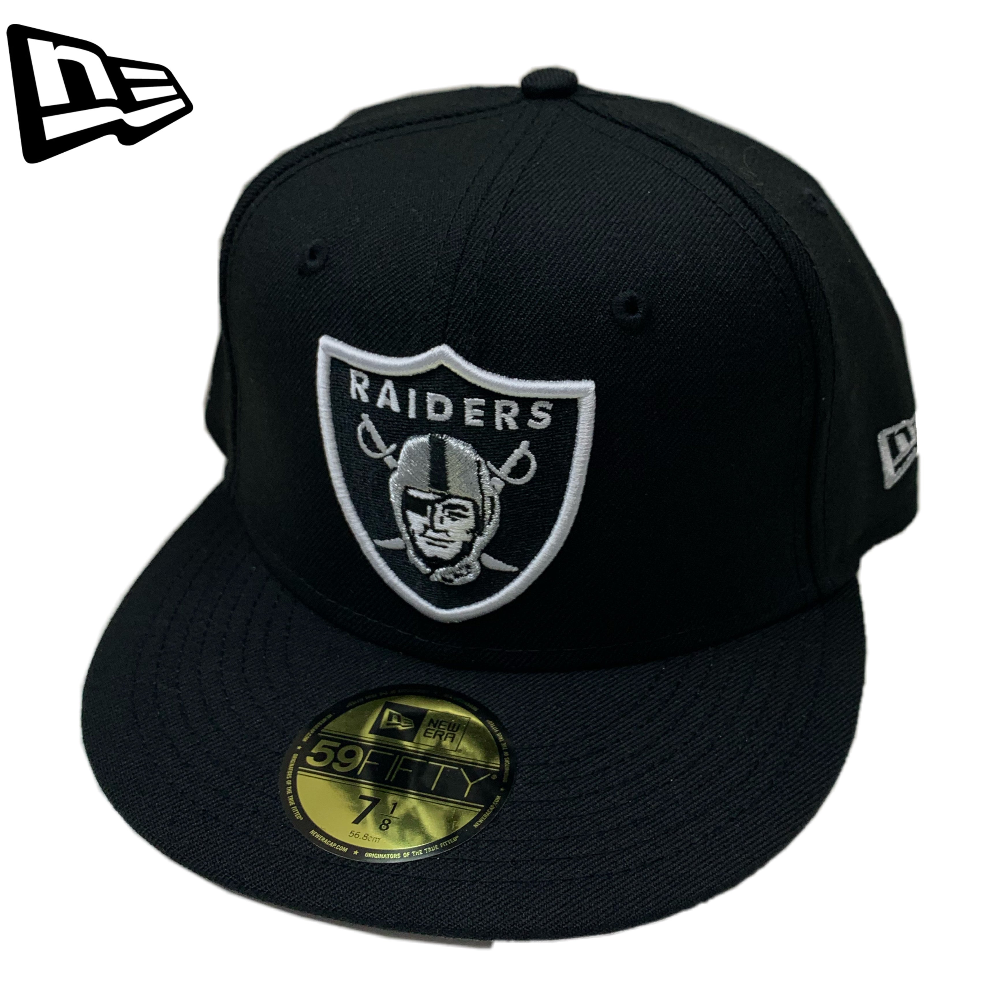 New Era 59FIFTY Las Vegas Raiders Fitted Hat Black White