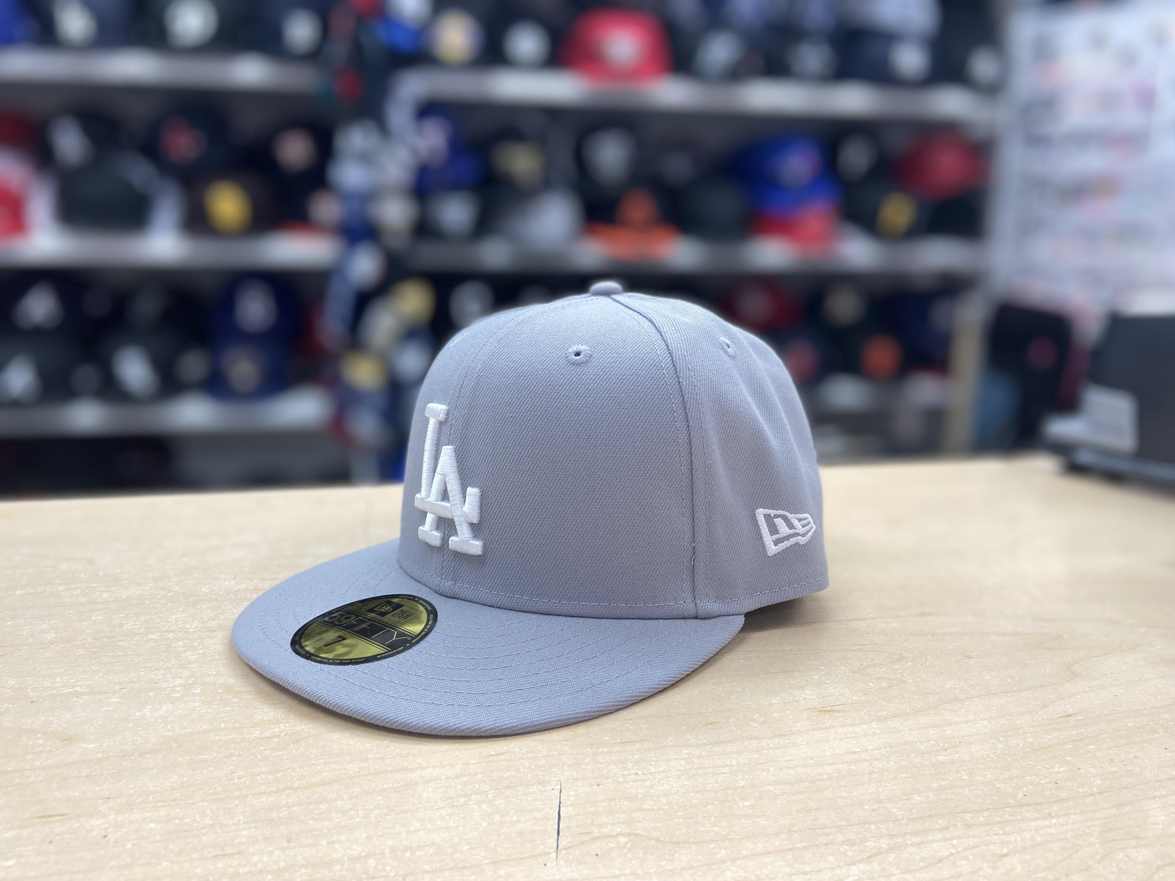 Los Angeles Dodgers New Era 59FIFTY Fitted Hat - Grey