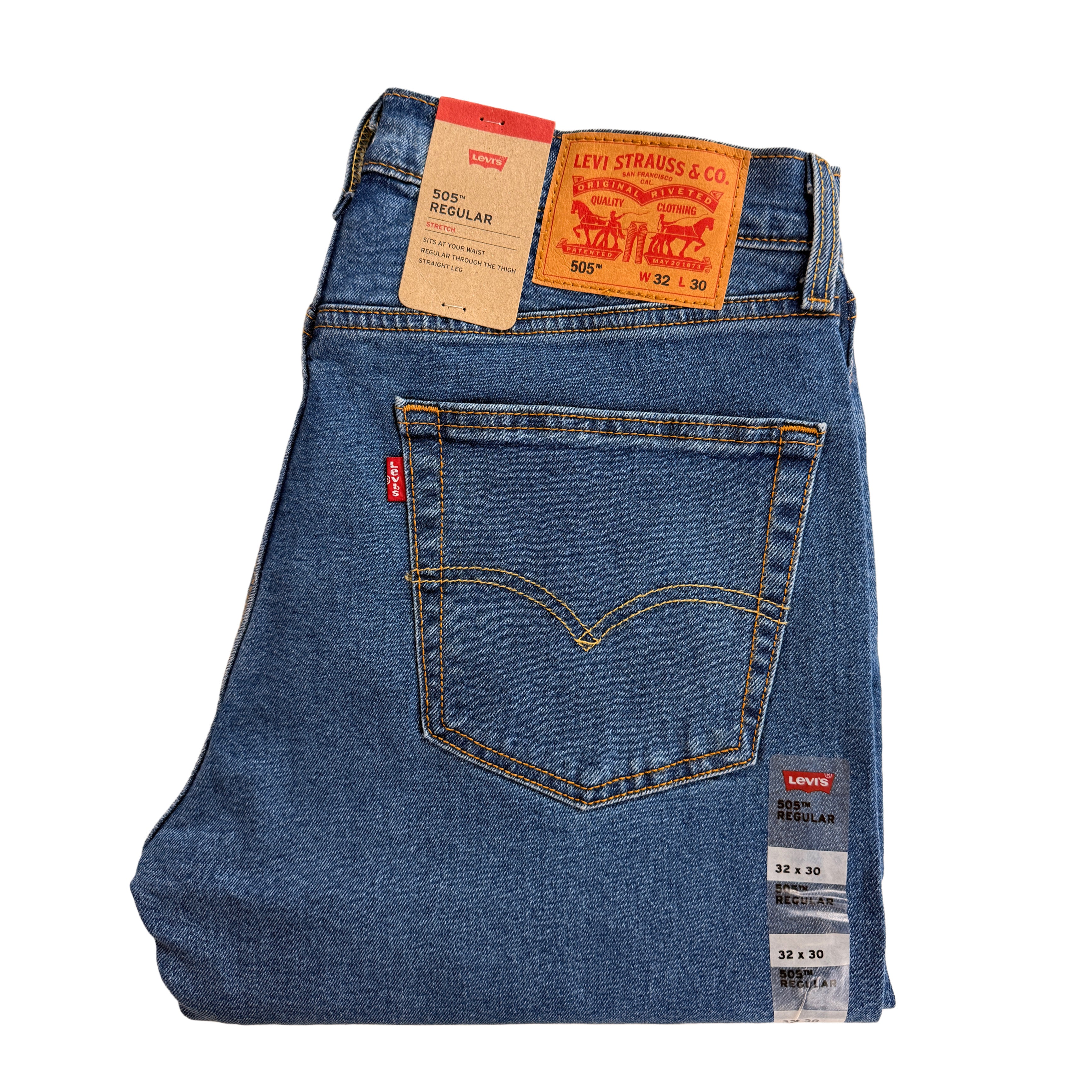 Levi's 505 Regular Fit Men's Stretch Jeans
