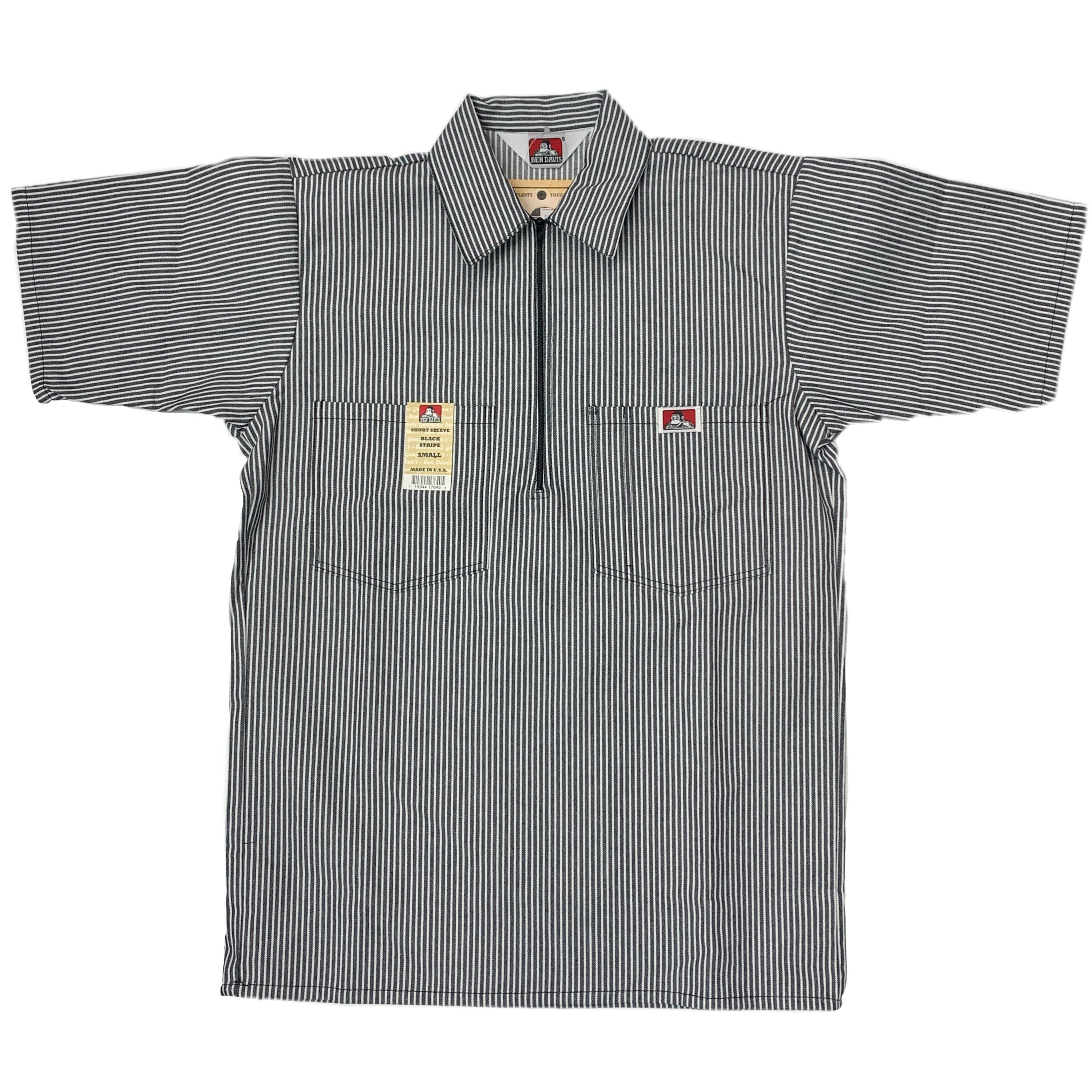 Ben Davis Short Sleeve 1/2 Zip Solid Shirt