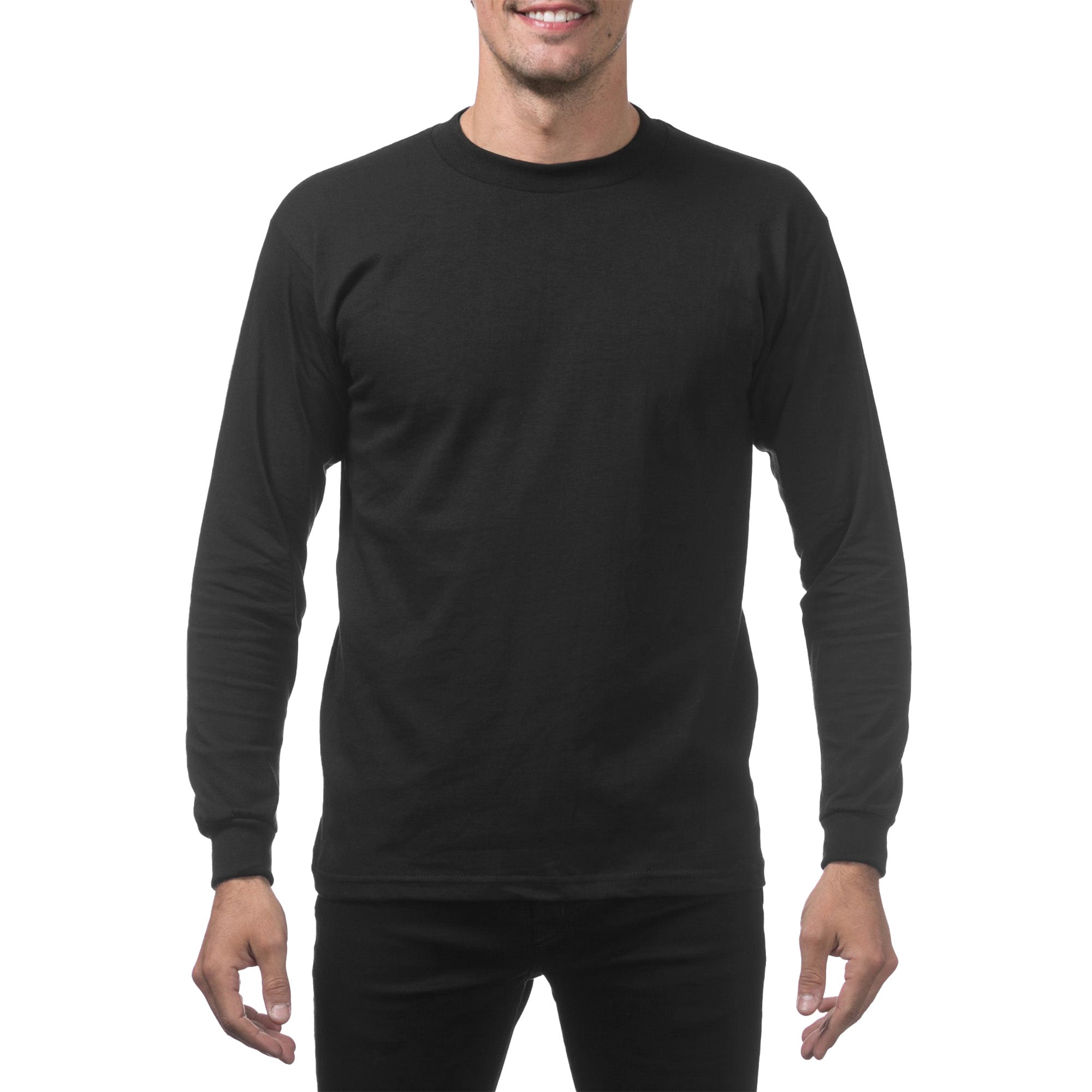 Pro Club Men's Heavyweight Cotton Long Sleeve T-Shirt