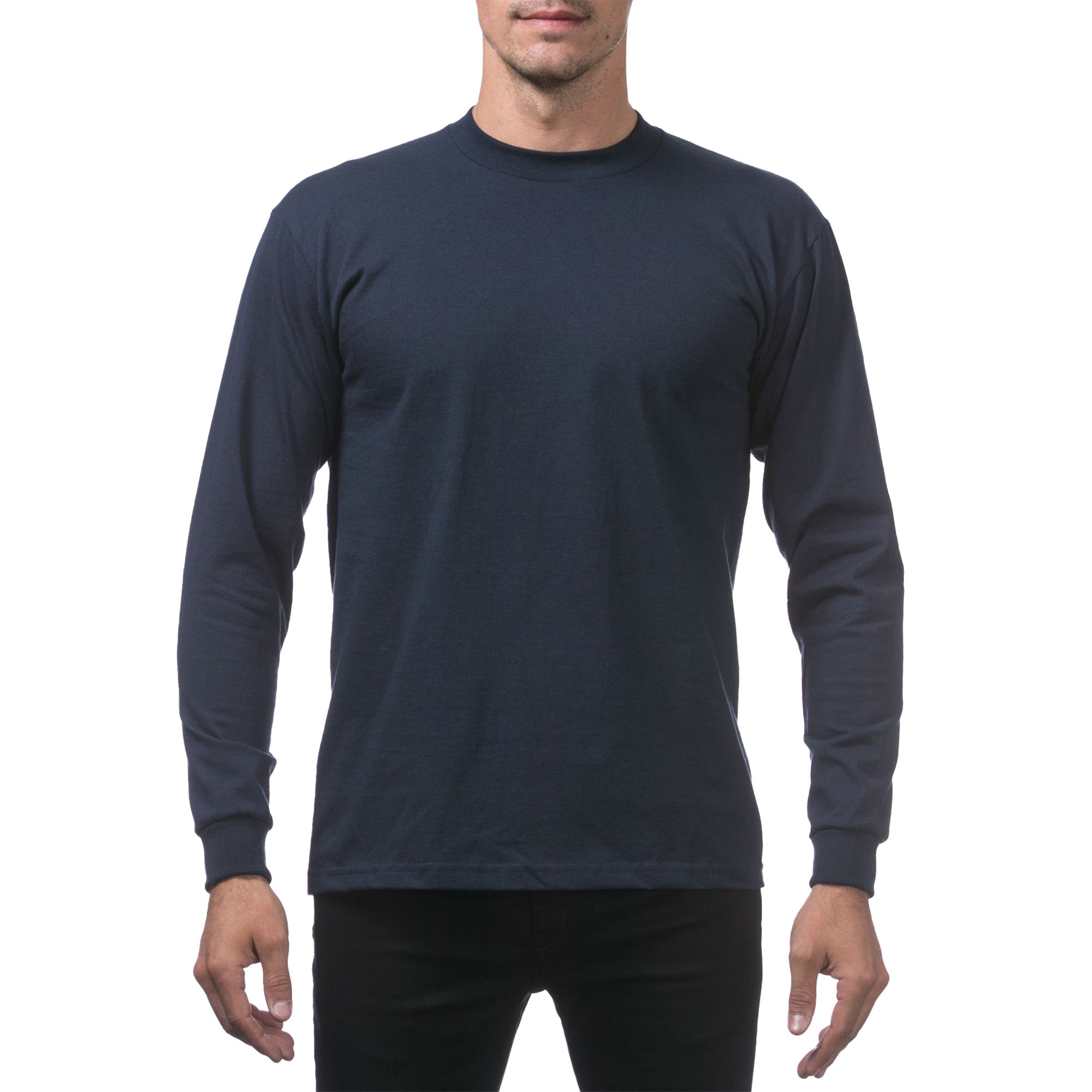 Pro Club Men's Heavyweight Cotton Long Sleeve T-Shirt