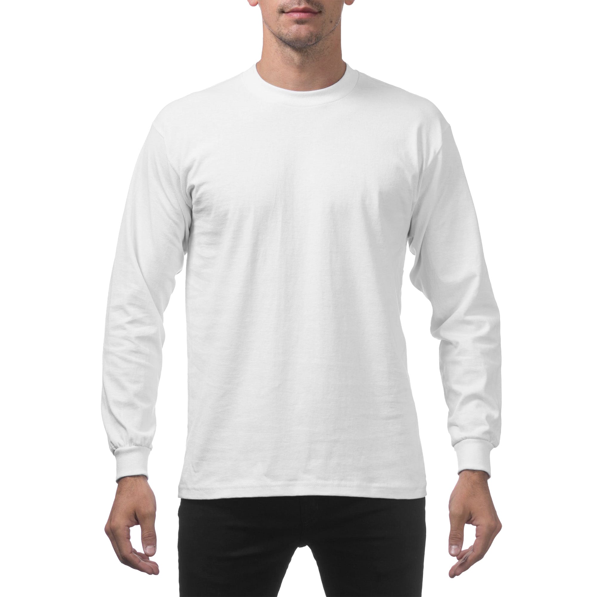 Pro Club Men's Heavyweight Cotton Long Sleeve T-Shirt