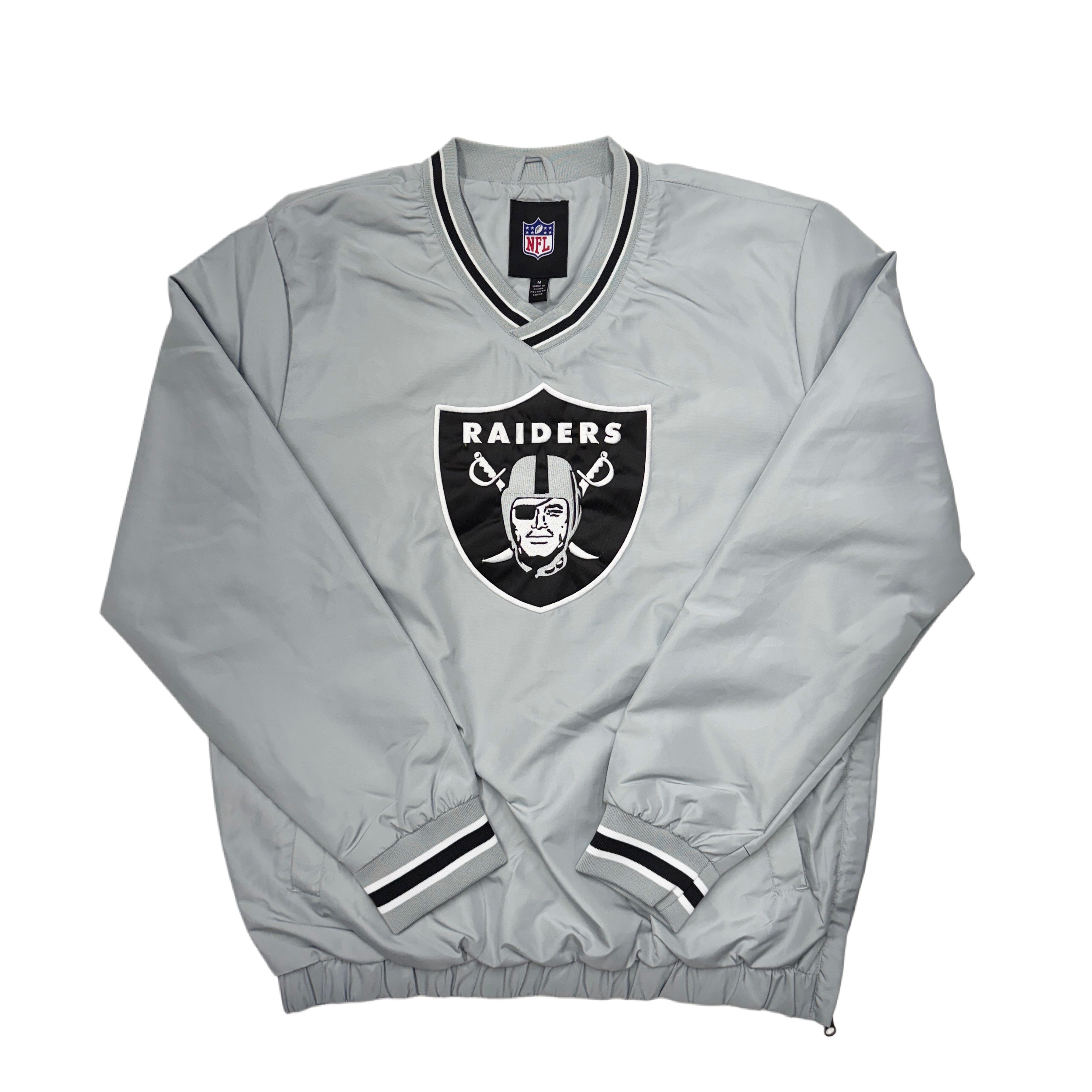 RAIDERS キルティングジャケット グレー Las Vegas Raiders Windbreaker with 2 Pockets