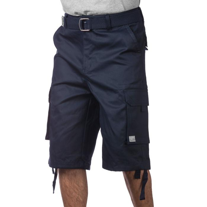 Pro Club Men's Cotton Twill Cargo Shorts With Belt