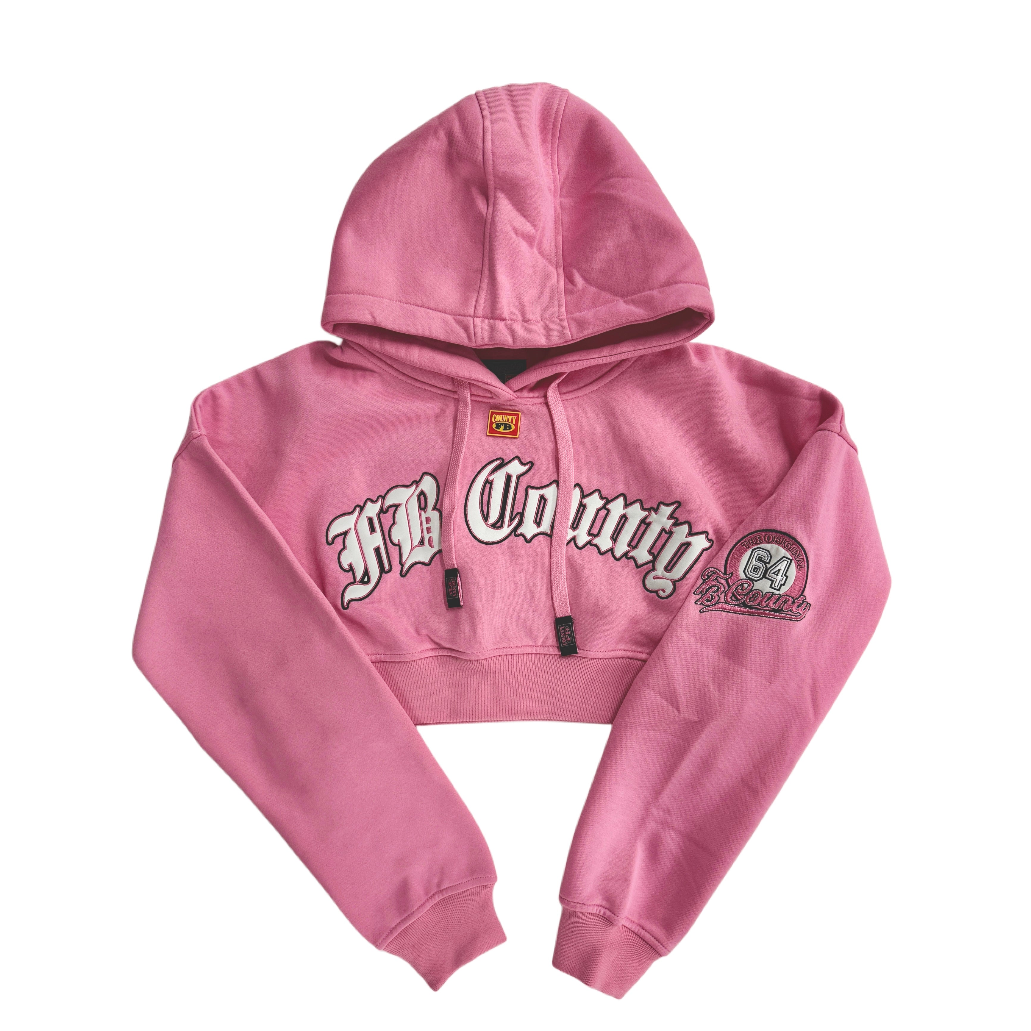 FB County Cropped Old School Hoodie