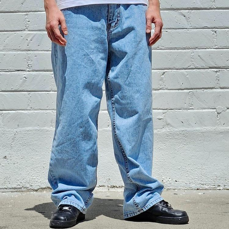 Neo Blue Baggy Pants
