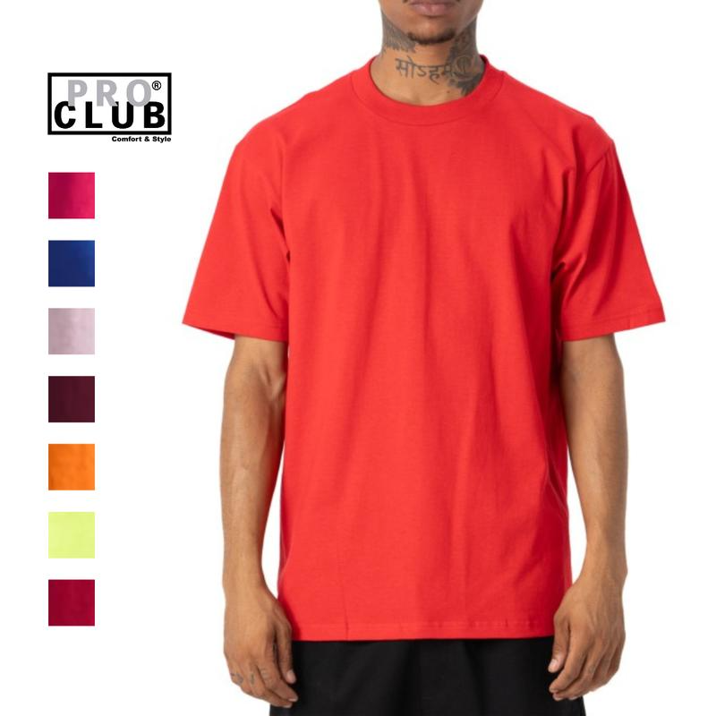 Pro Club Men's Comfort Cotton Short Sleeve T-Shirt (MORE COLOR)