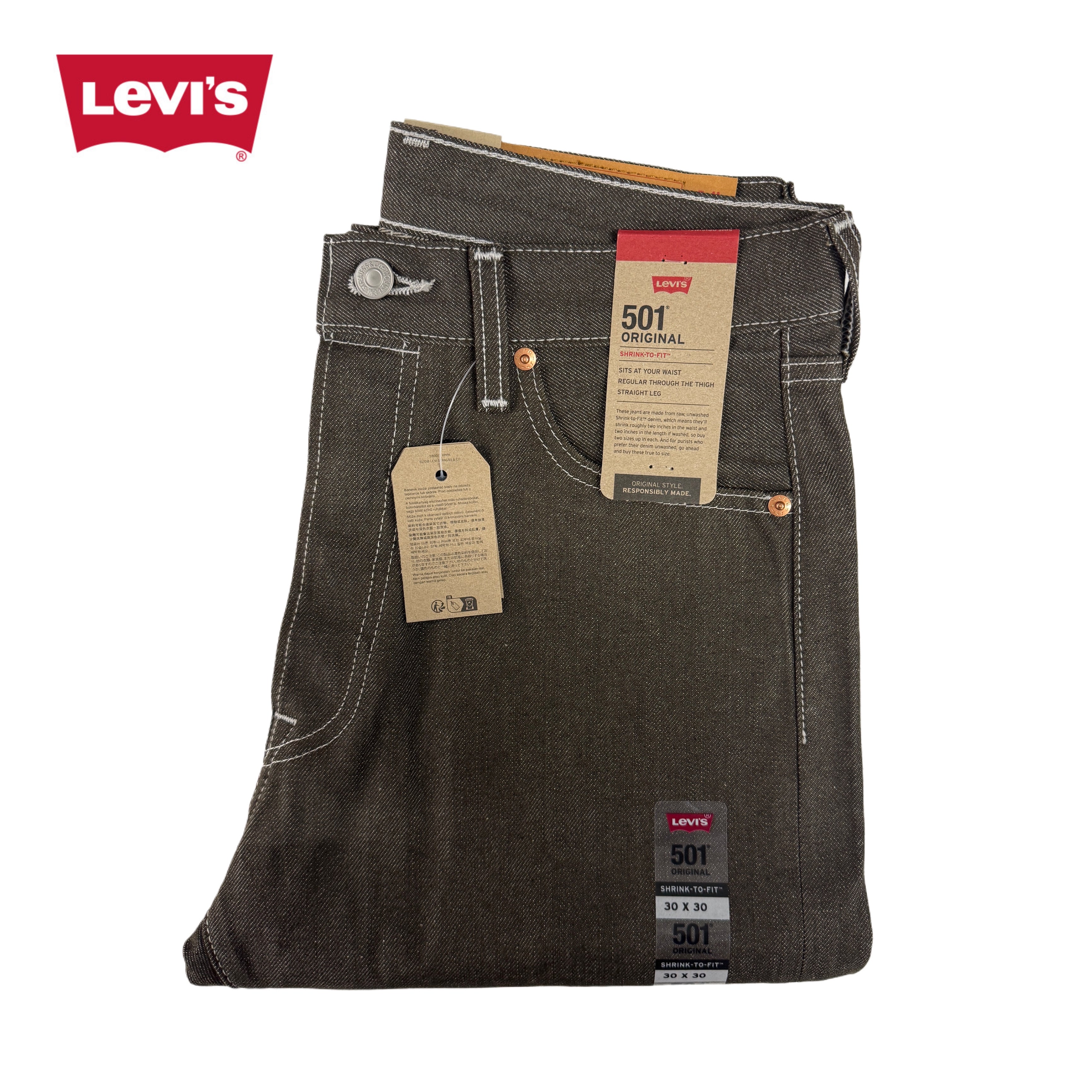 Levi's 501 Shrink-to-Fit - Denim Brown