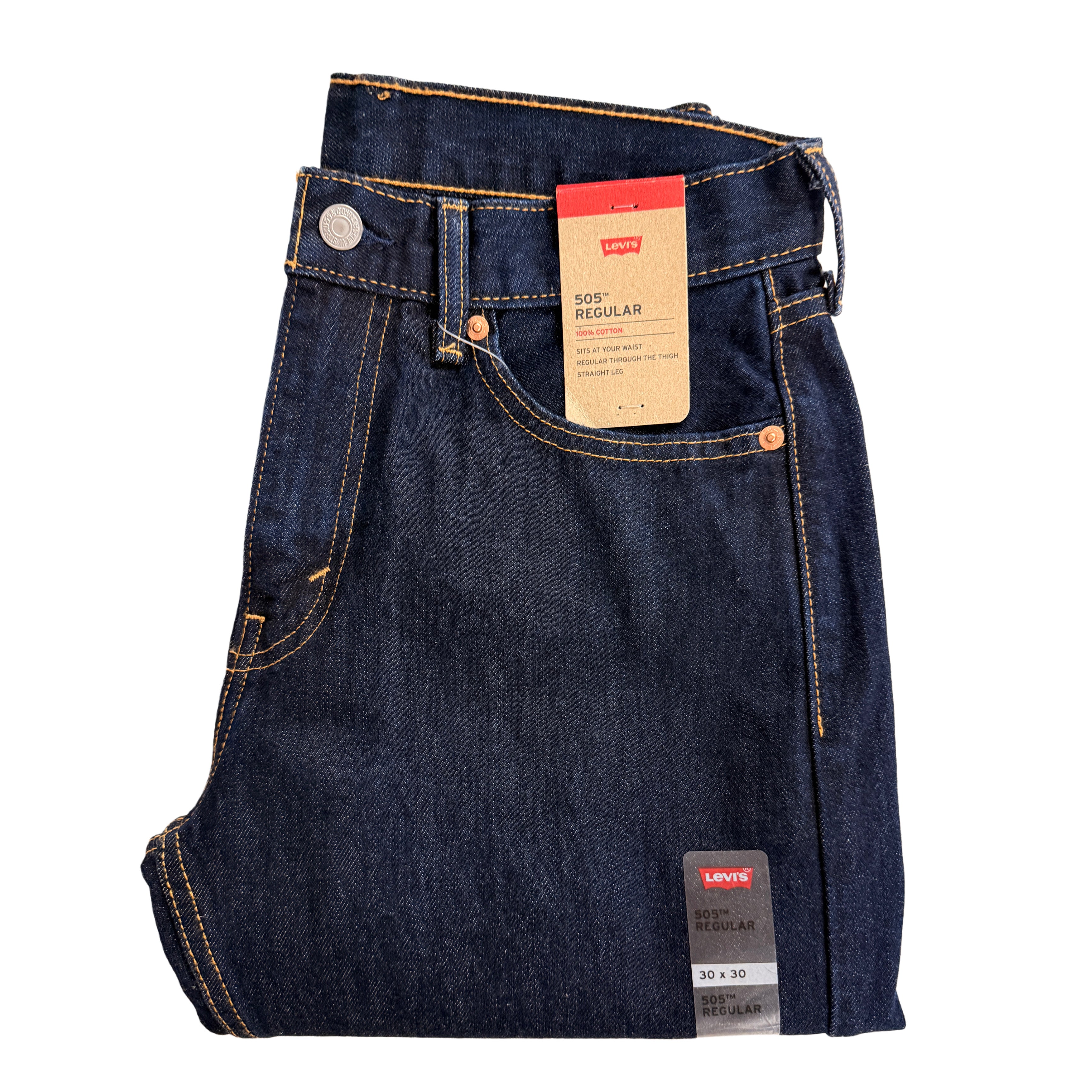 Levi's 505 Regular Fit Men's No Stretch Jeans