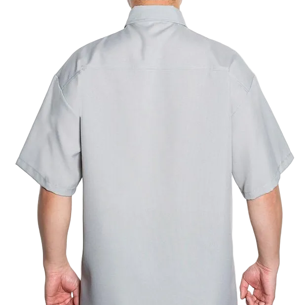 CALTOP Short Sleeve Button Up Solid Shirts