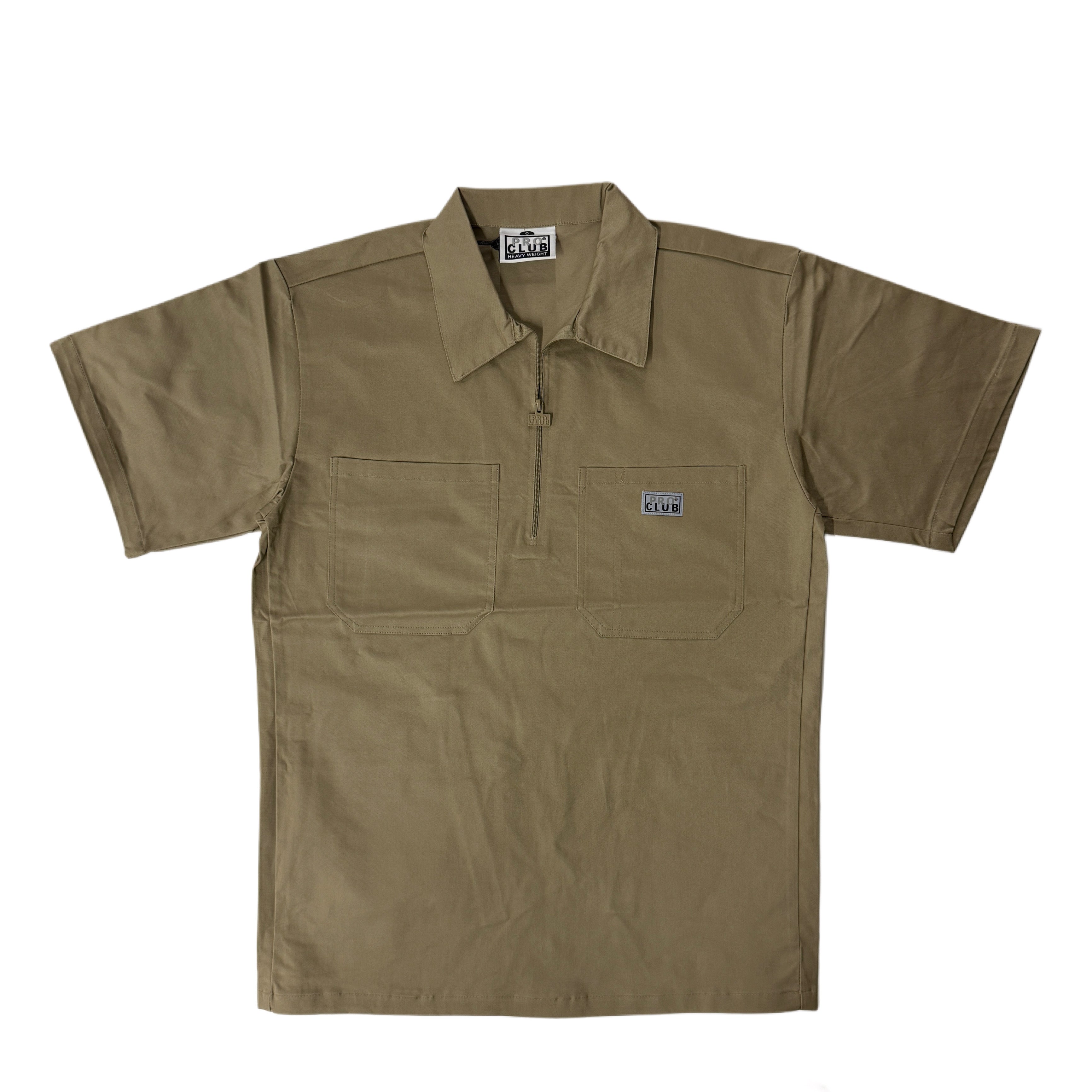 Pro Club Men's Heavyweight Half-Zip Work Shirt