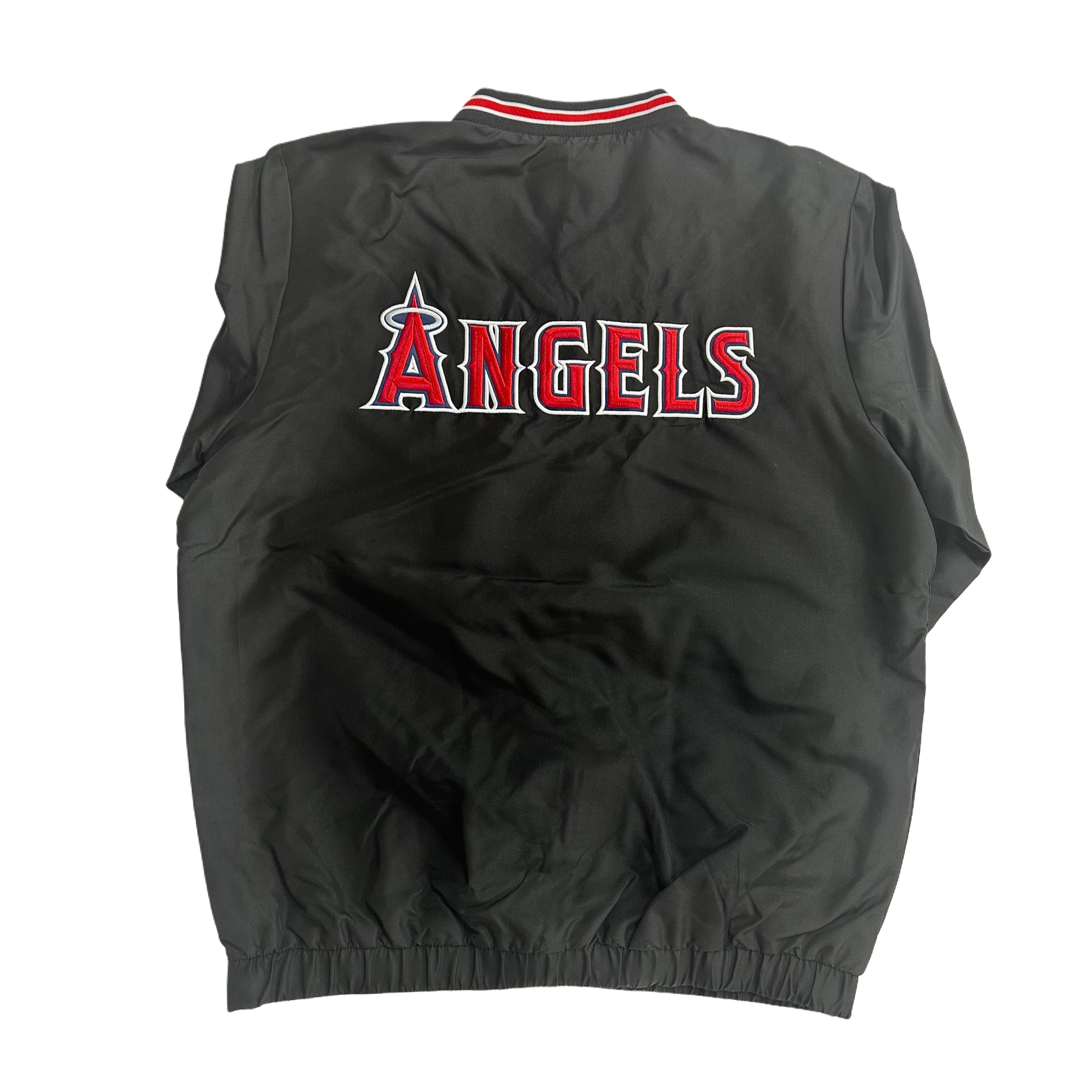 Los Angeles Angels Windbreaker with Pocket - Black