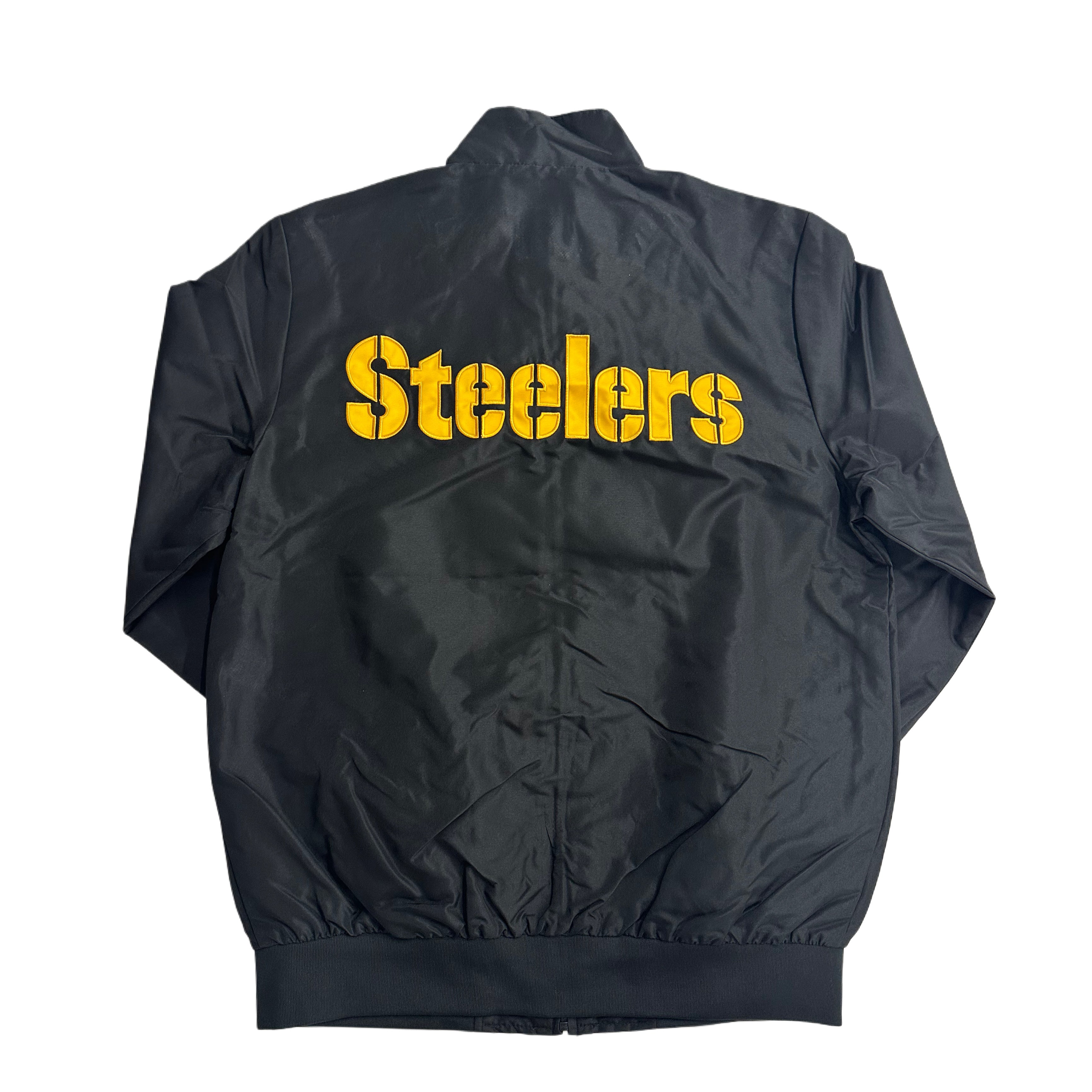 Pittsburgh Steelers Zip Windbreaker with Left Chest Team Logo