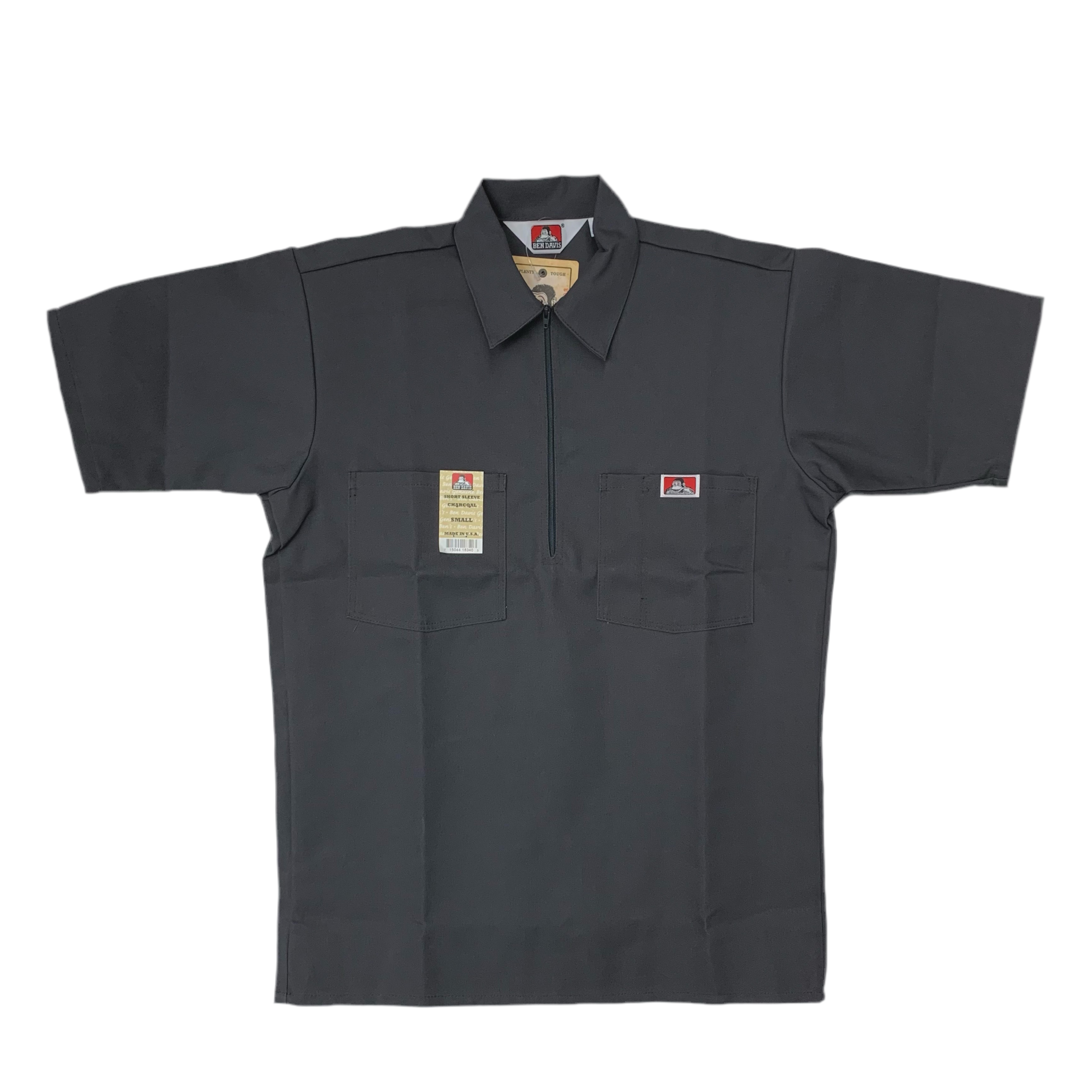 Ben Davis Short Sleeve Solid 1/2 Zip Shirt