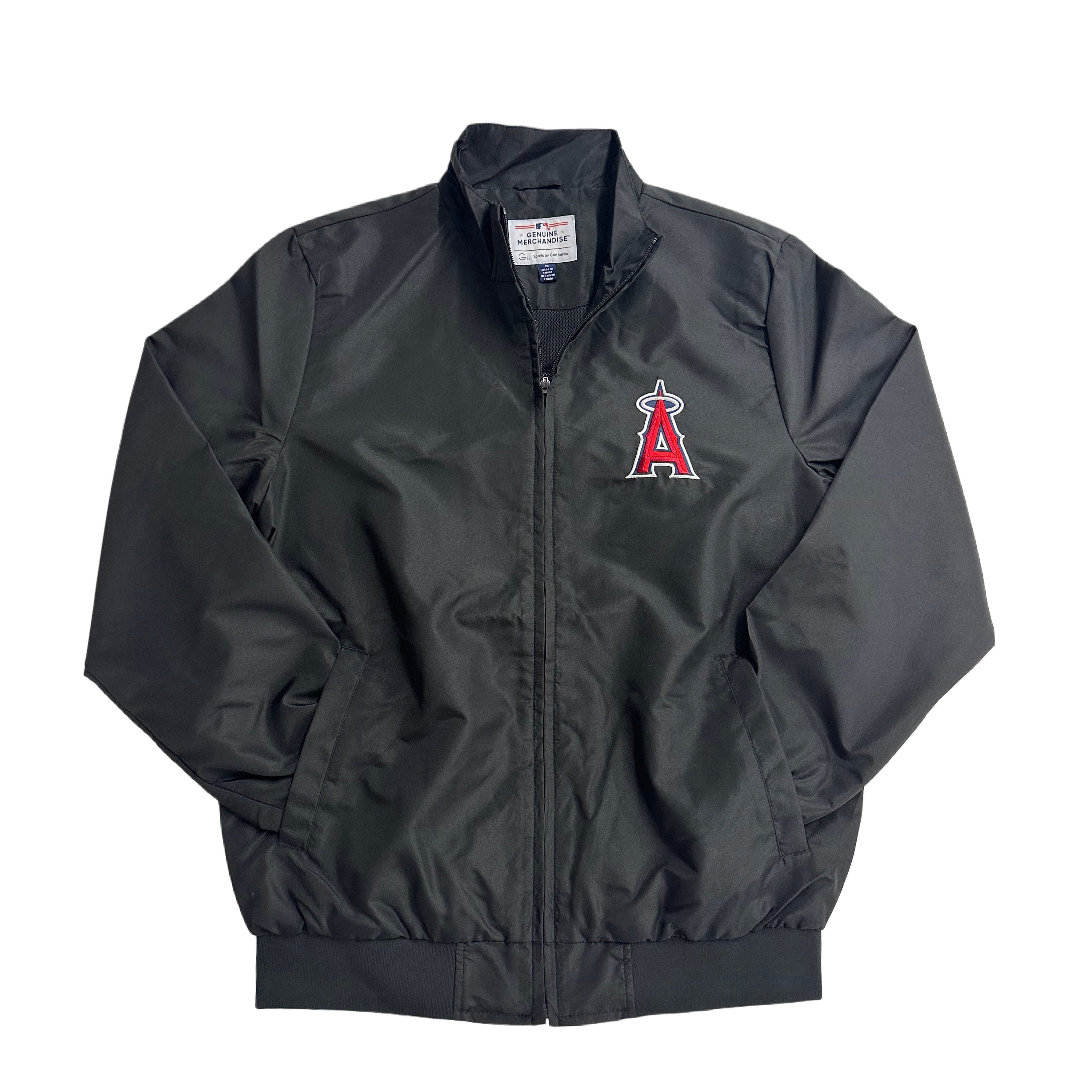 Los Angeles Angels Zip Windbreaker with Left Chest Team Logo