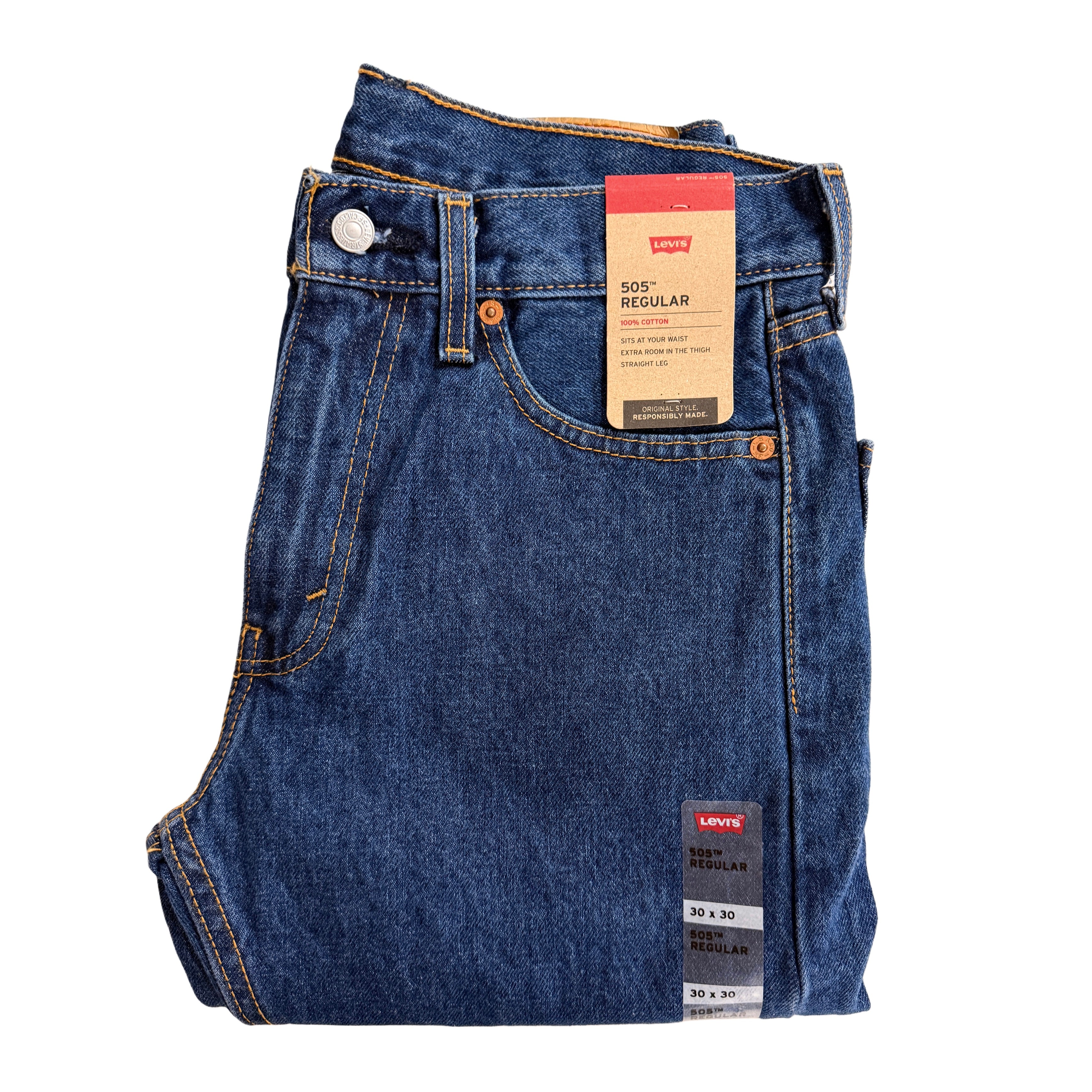 Levi's 505 Regular Fit Men's No Stretch Jeans