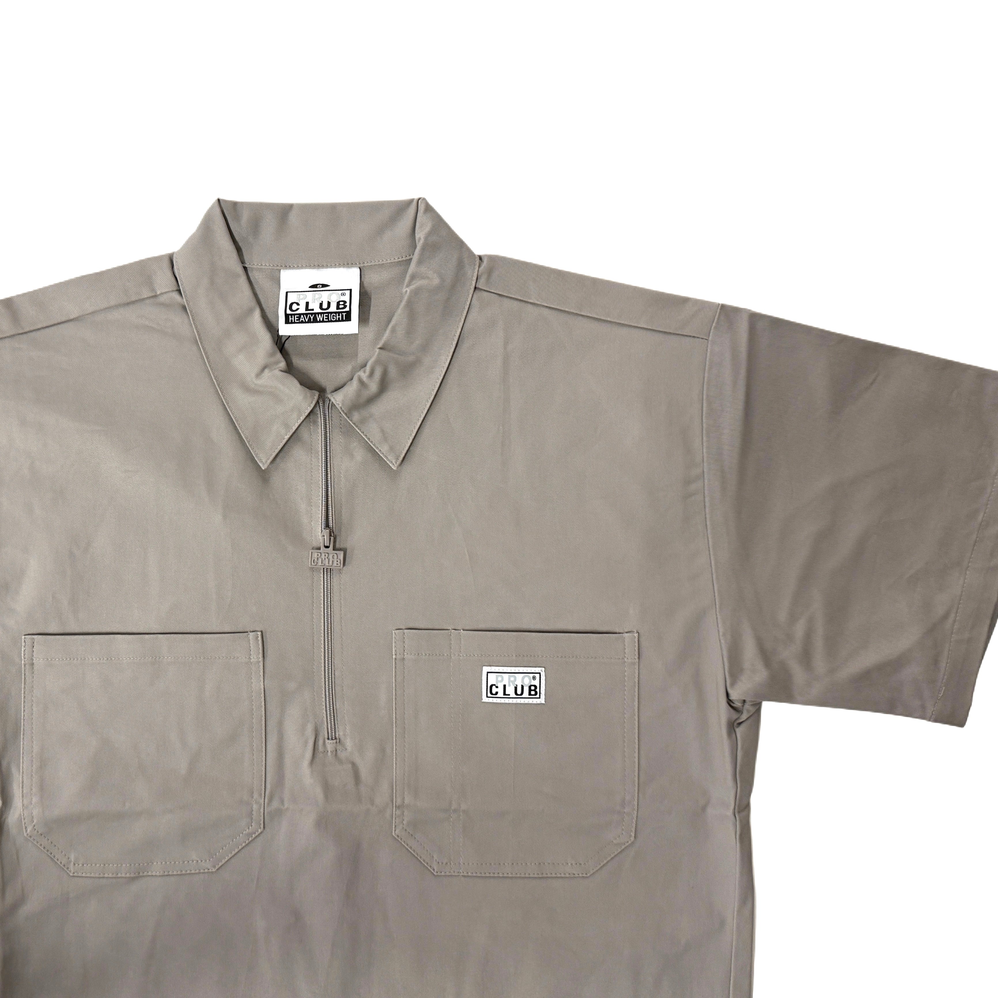 Pro Club Men's Heavyweight Half-Zip Work Shirt