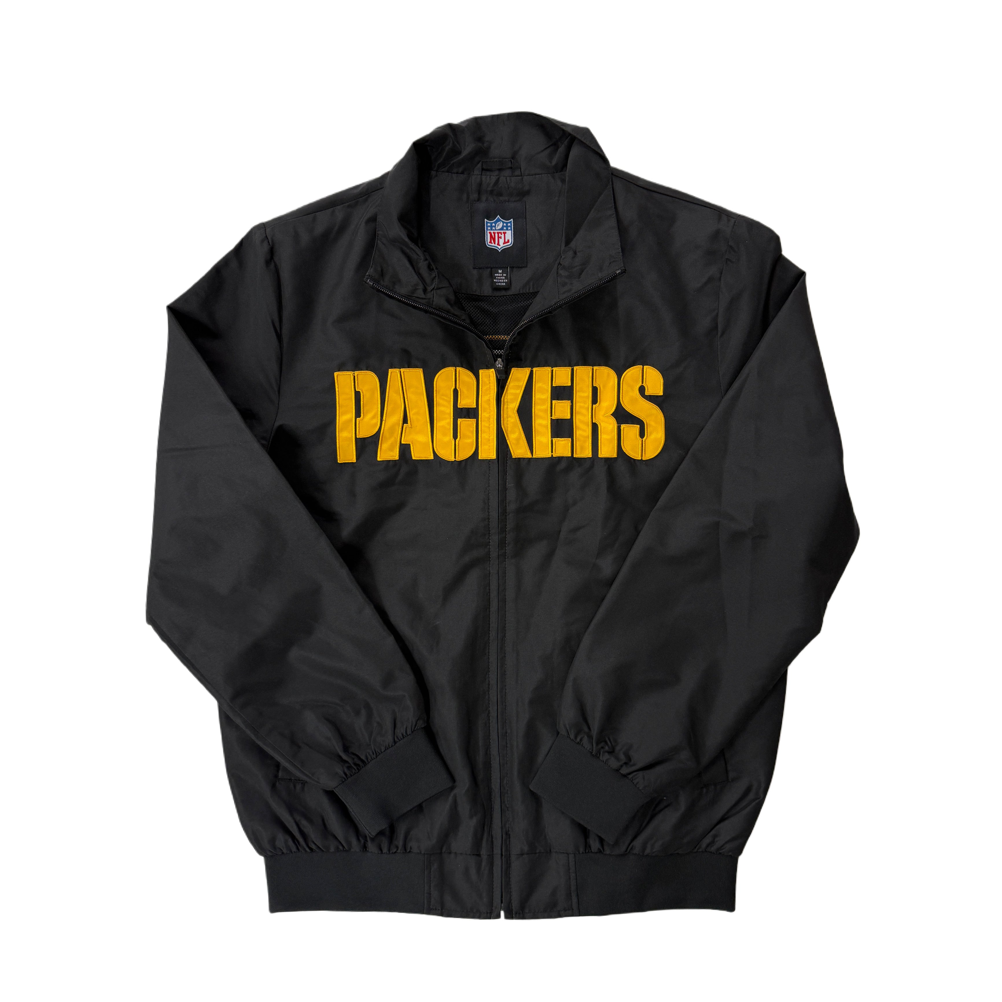 Green Bay Packers Zip Windbreaker with two Pockets