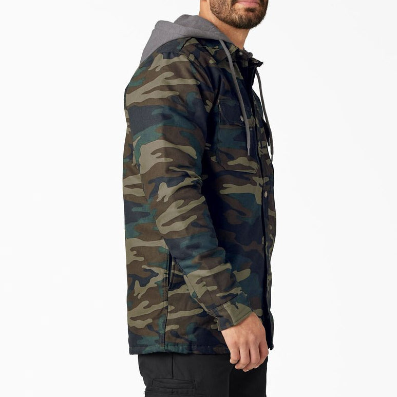 Dickies Water Repellent Duck Hooded Shirt Jacket