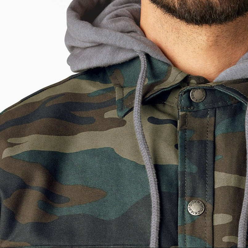 Dickies Water Repellent Duck Hooded Shirt Jacket