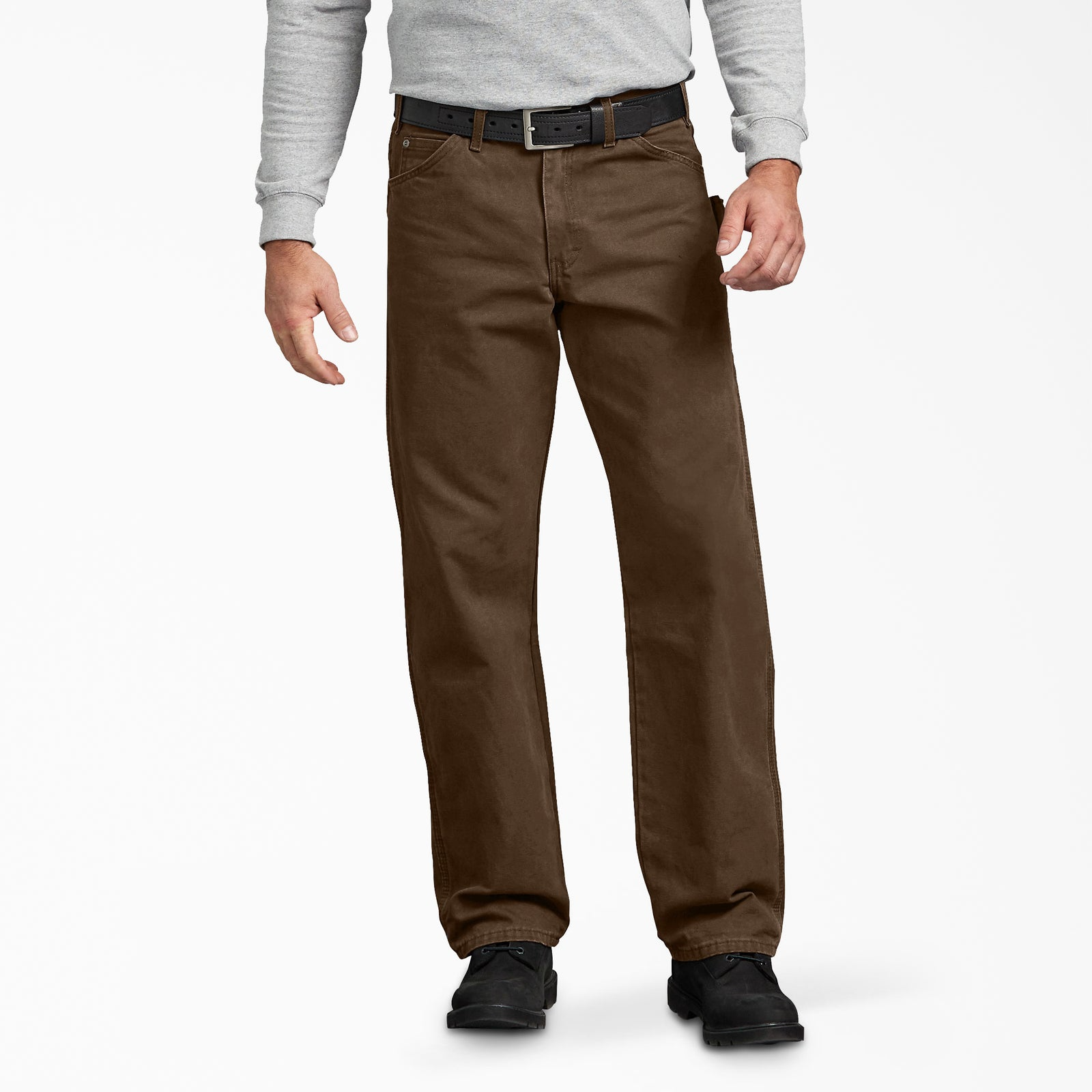 Pantalon De Travail Homme DICKIES - Taille 40x30 - Marron épais - Occasion Très Bon état