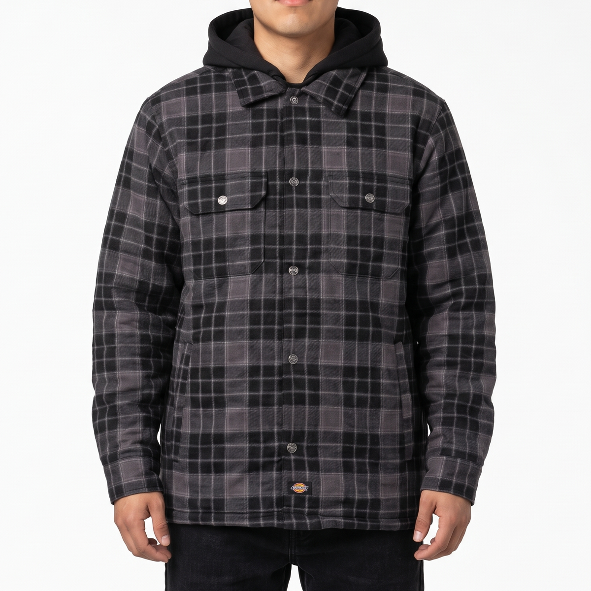 Dickies Flannel Hooded Shirt Jacket