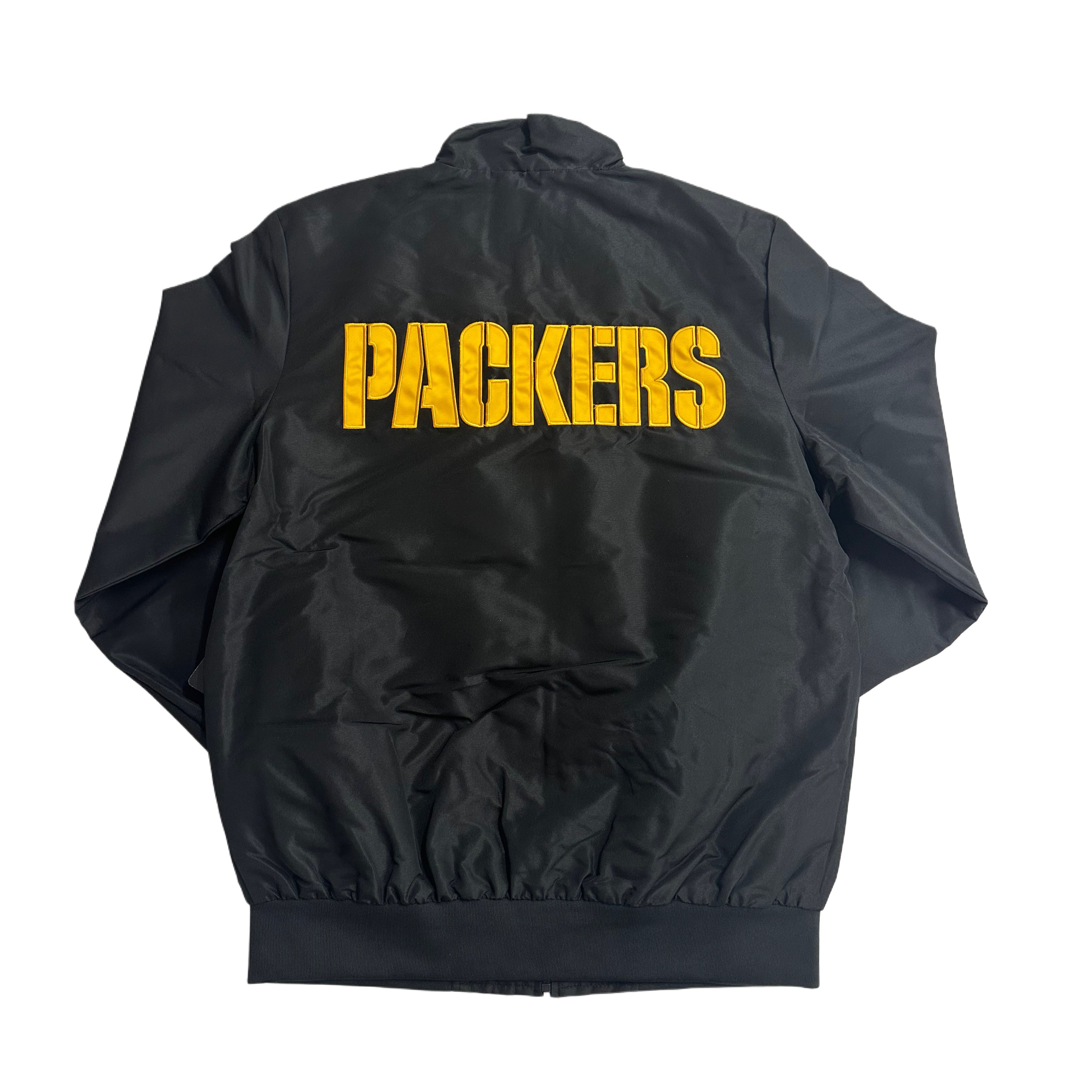 Green Bay Packers Zip Windbreaker with Left Chest Team Logo