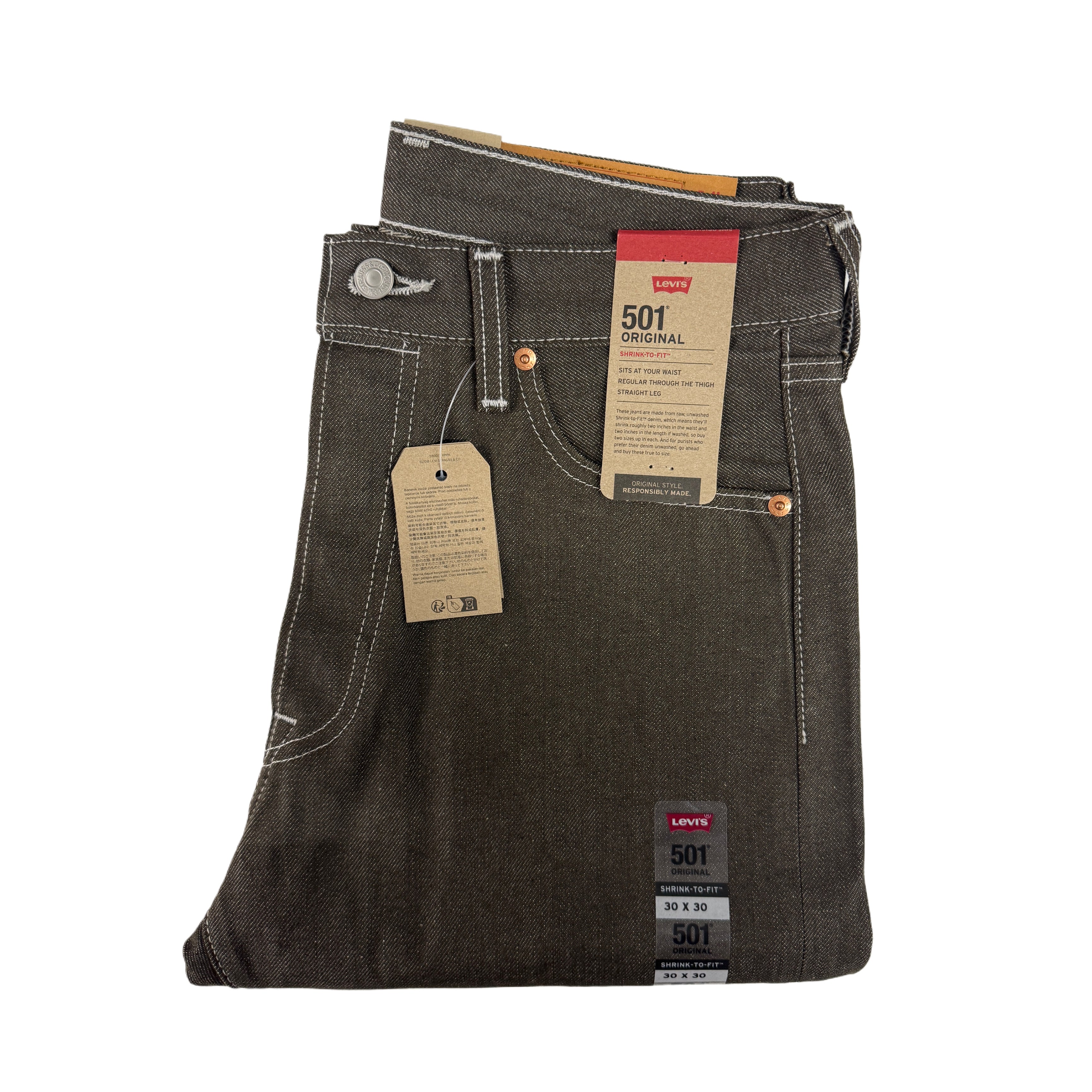 Levi's 501 Shrink-to-Fit - Denim Brown