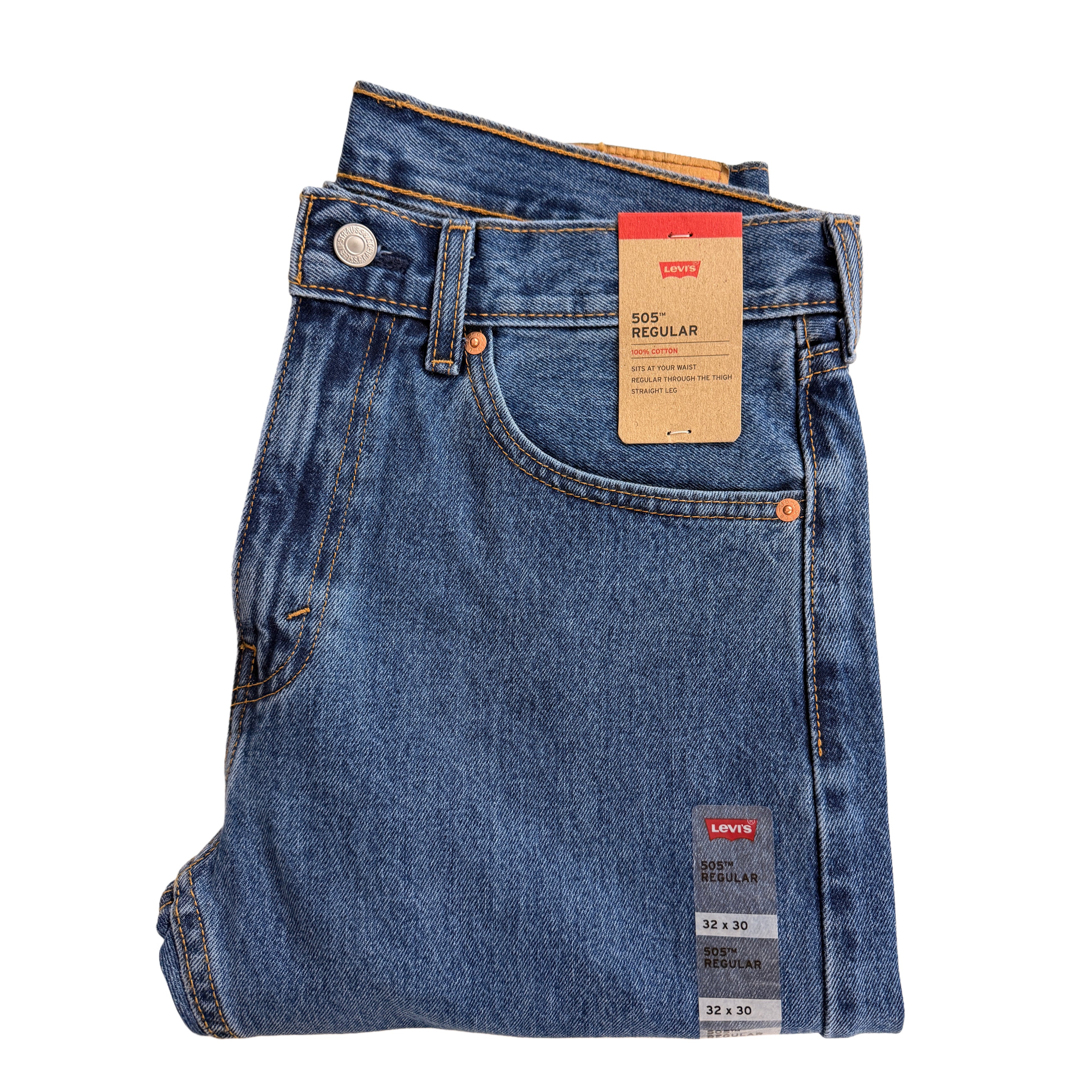 Levi's 505 Regular Fit Men's No Stretch Jeans