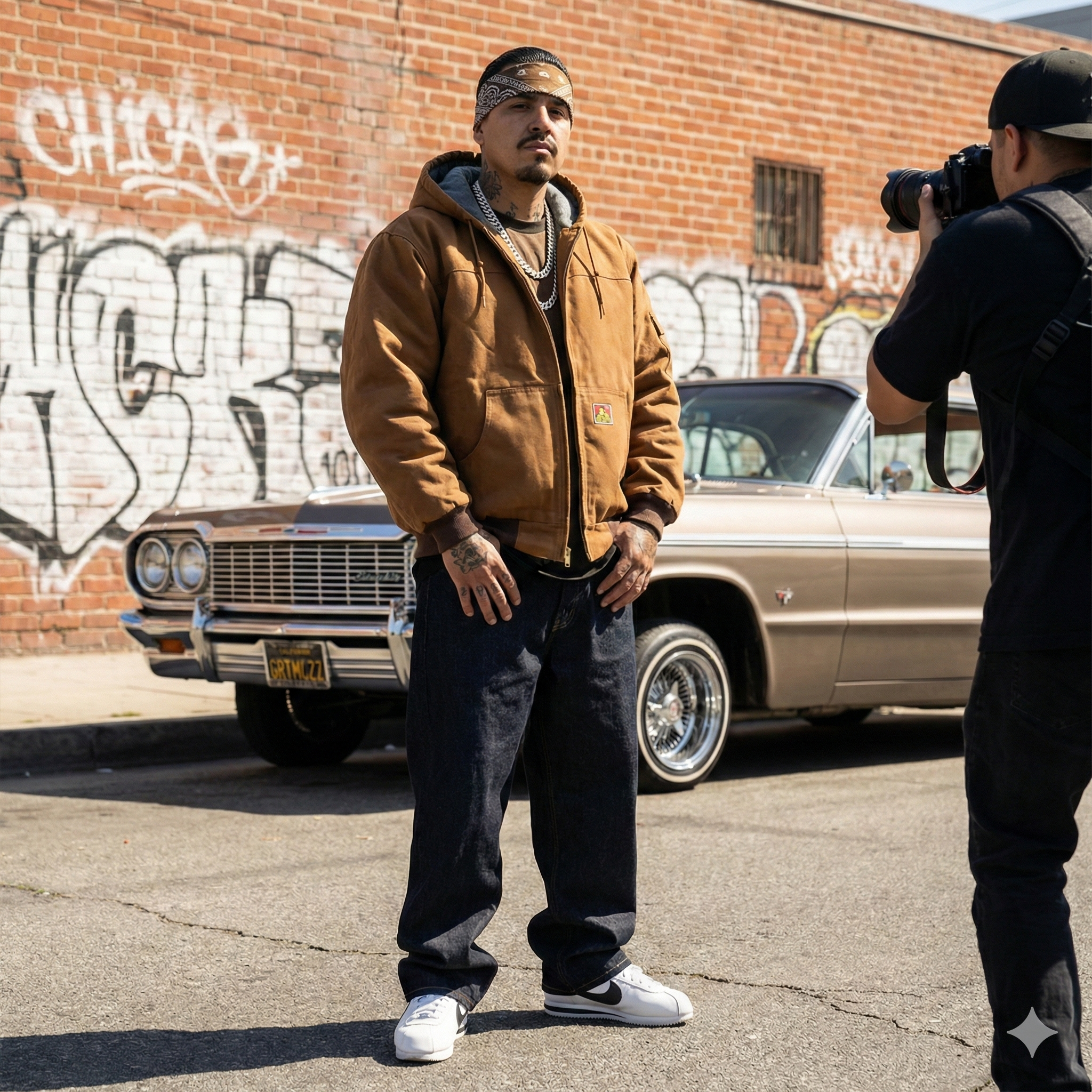 BEN DAVIS Canvas Full-Zip Hooded Jacket