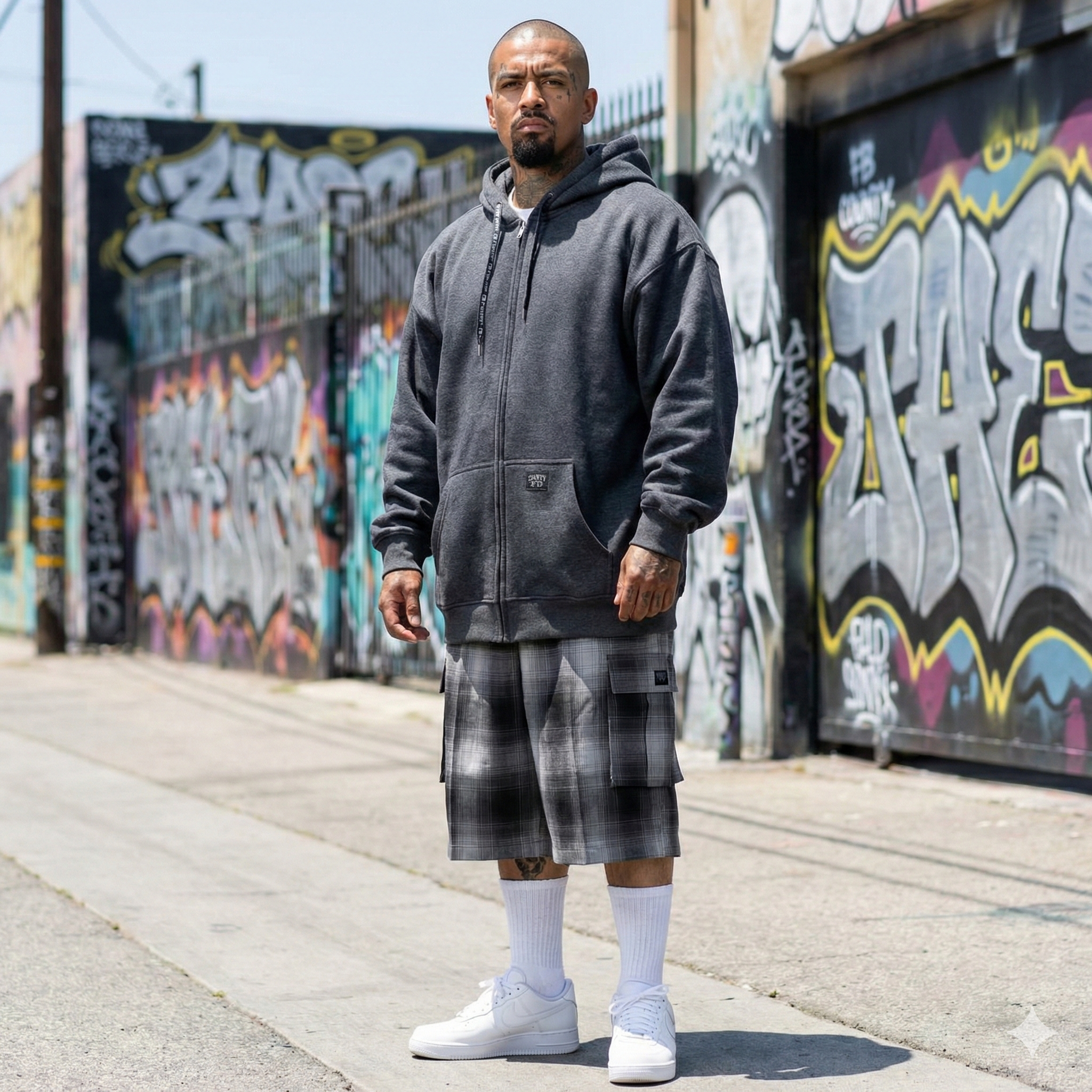 FB County Cargo Checker Shorts