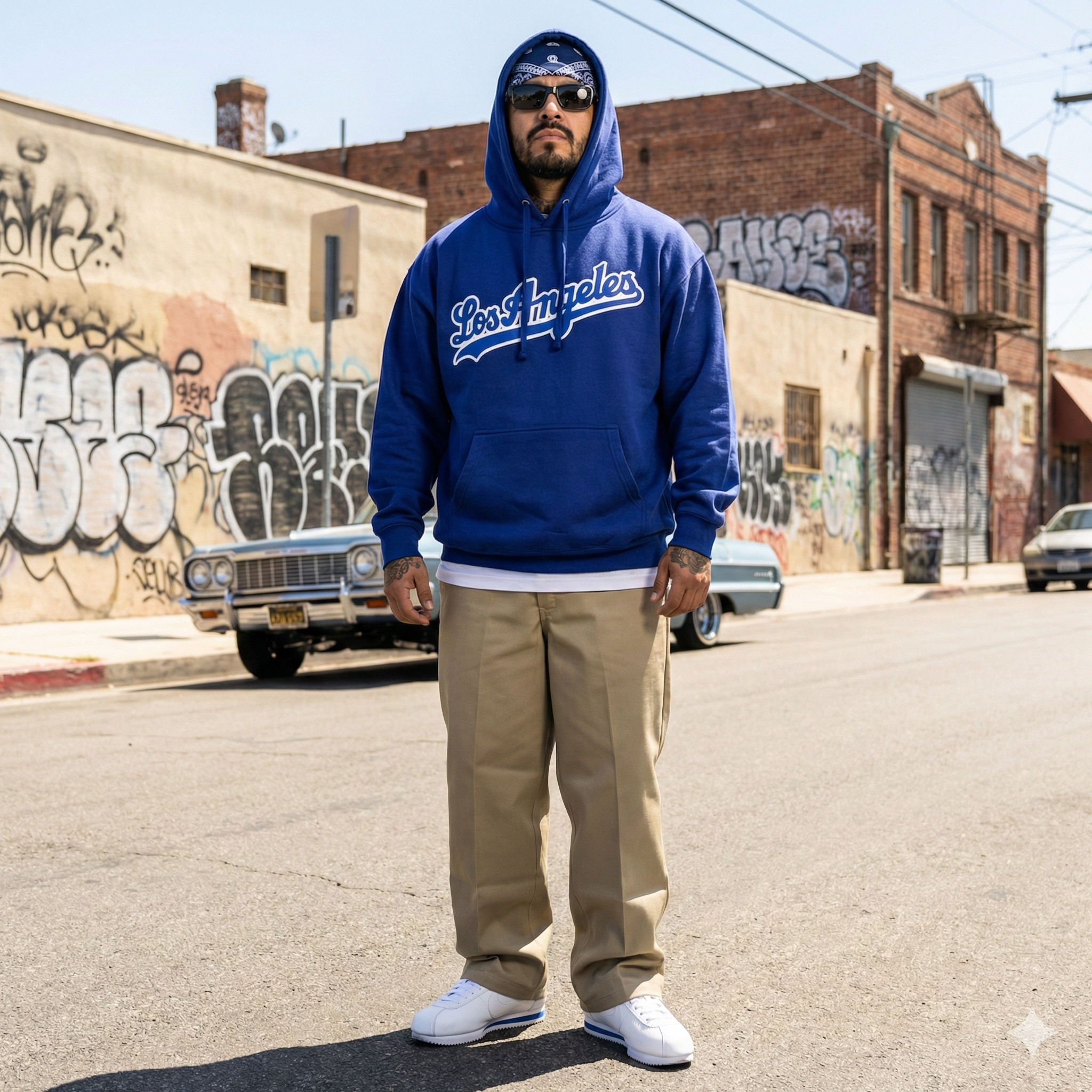 TFashion Graphic Hoodie - Los Angeles Royal Blue