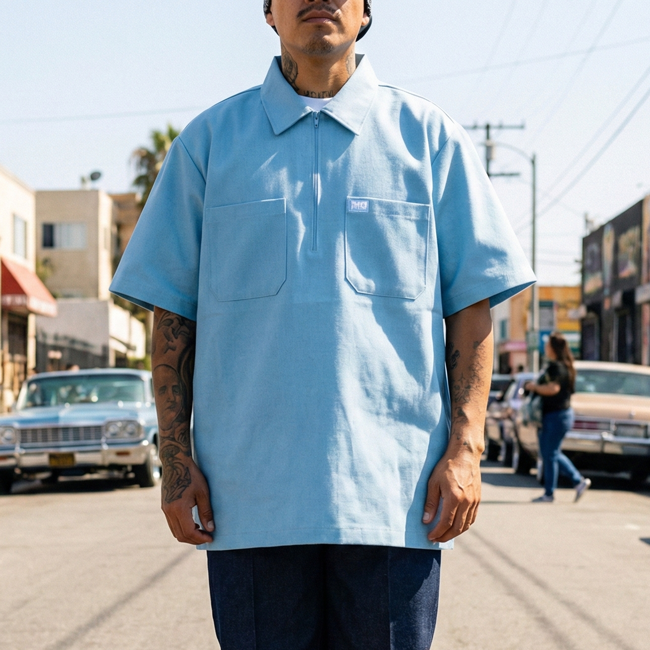 FB County Short Sleeve Zip Shirt