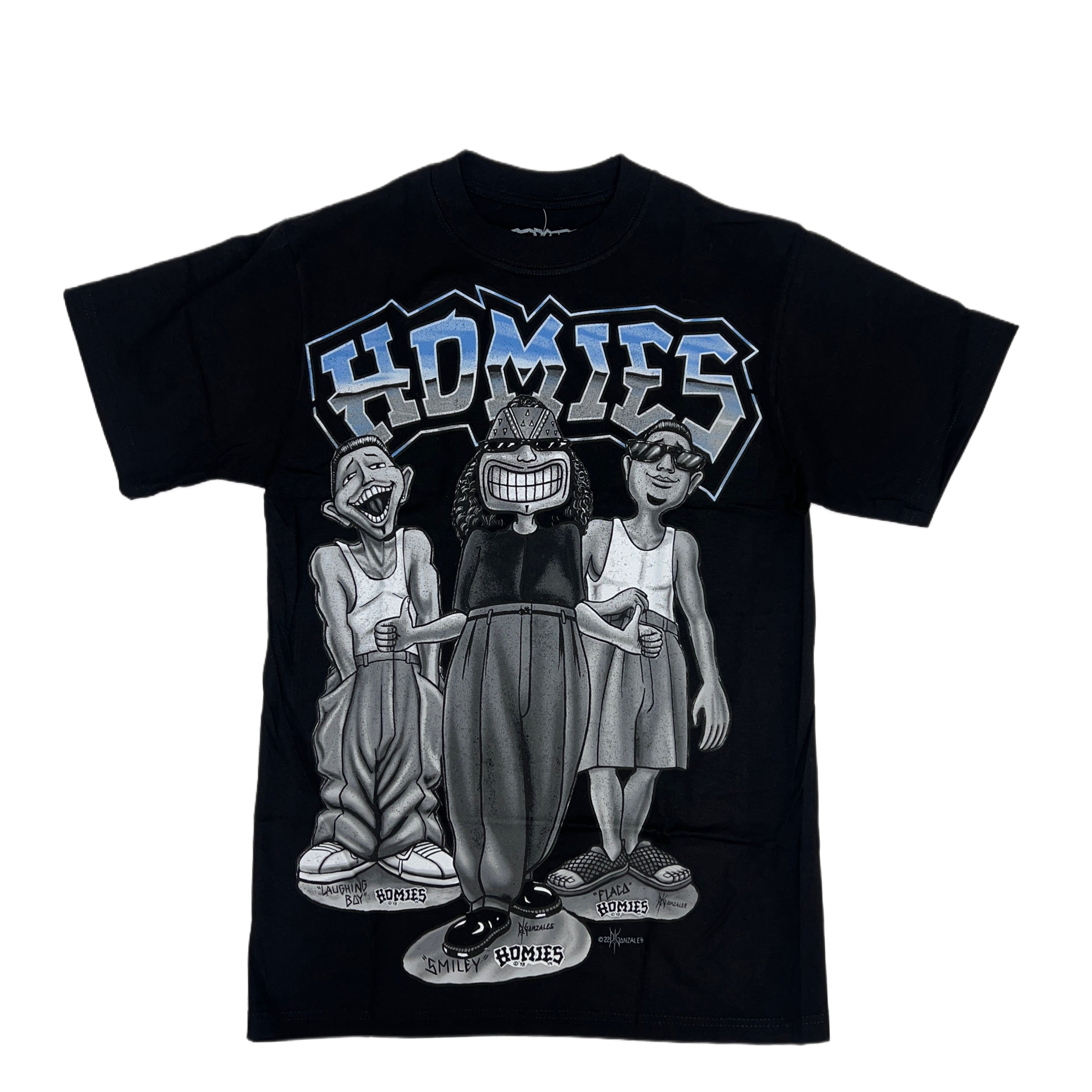 Homies Merchandise HOMIES SIGNATURE - SMILEY TRIO - Men's MAX HWT Tee