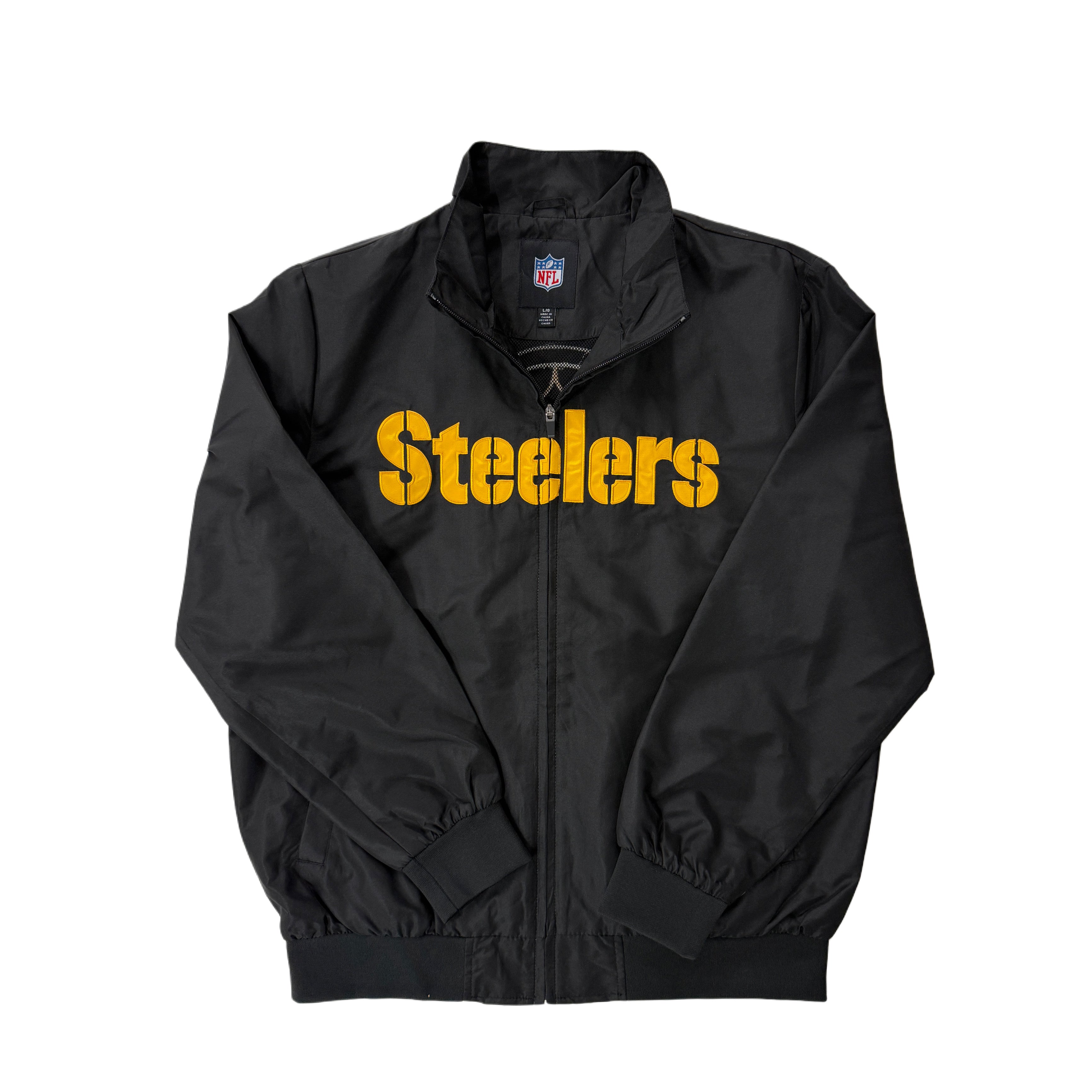 Pittsburgh Steelers Zip Windbreaker with Two Pockets