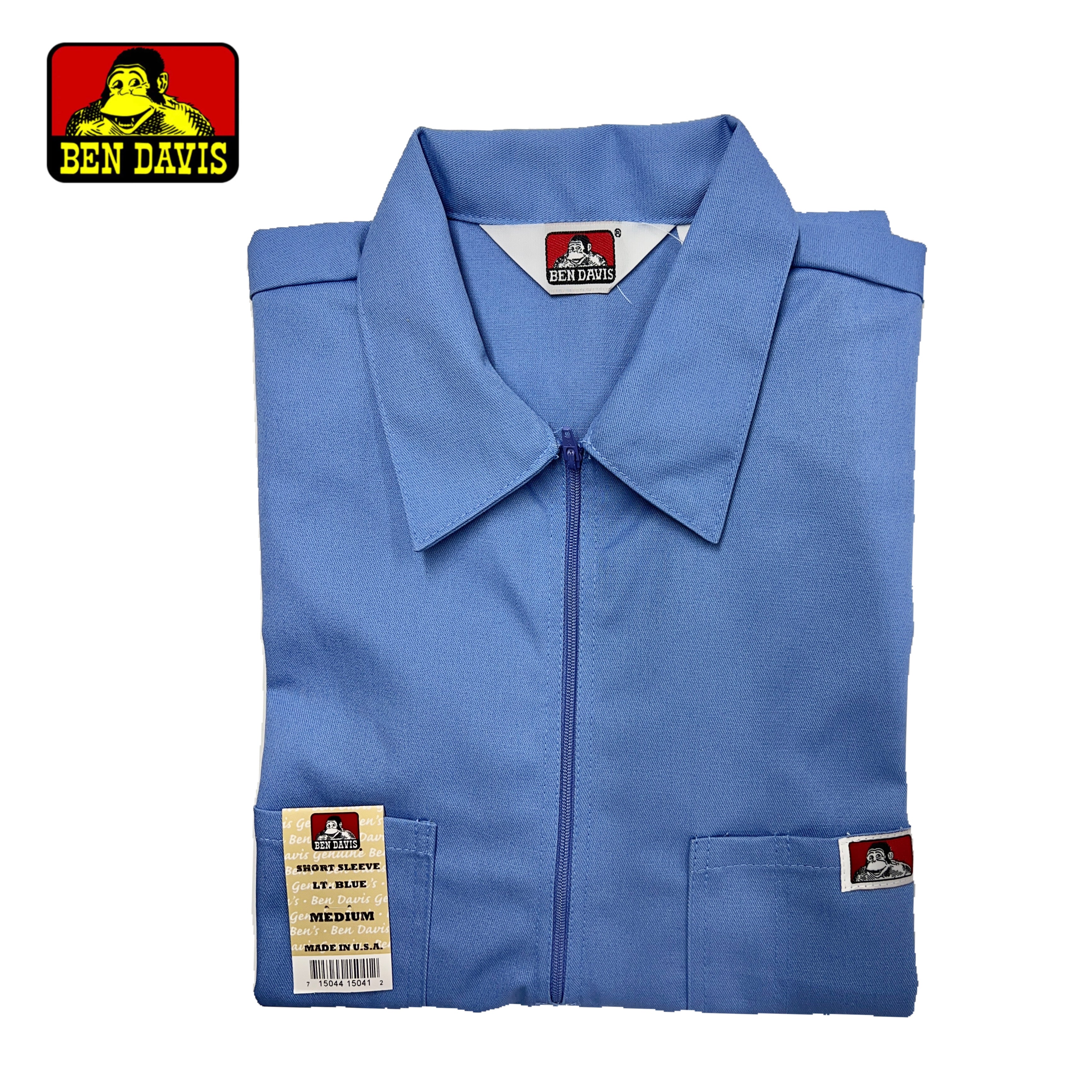 Ben Davis Short Sleeve Solid 1/2 Zip Shirt