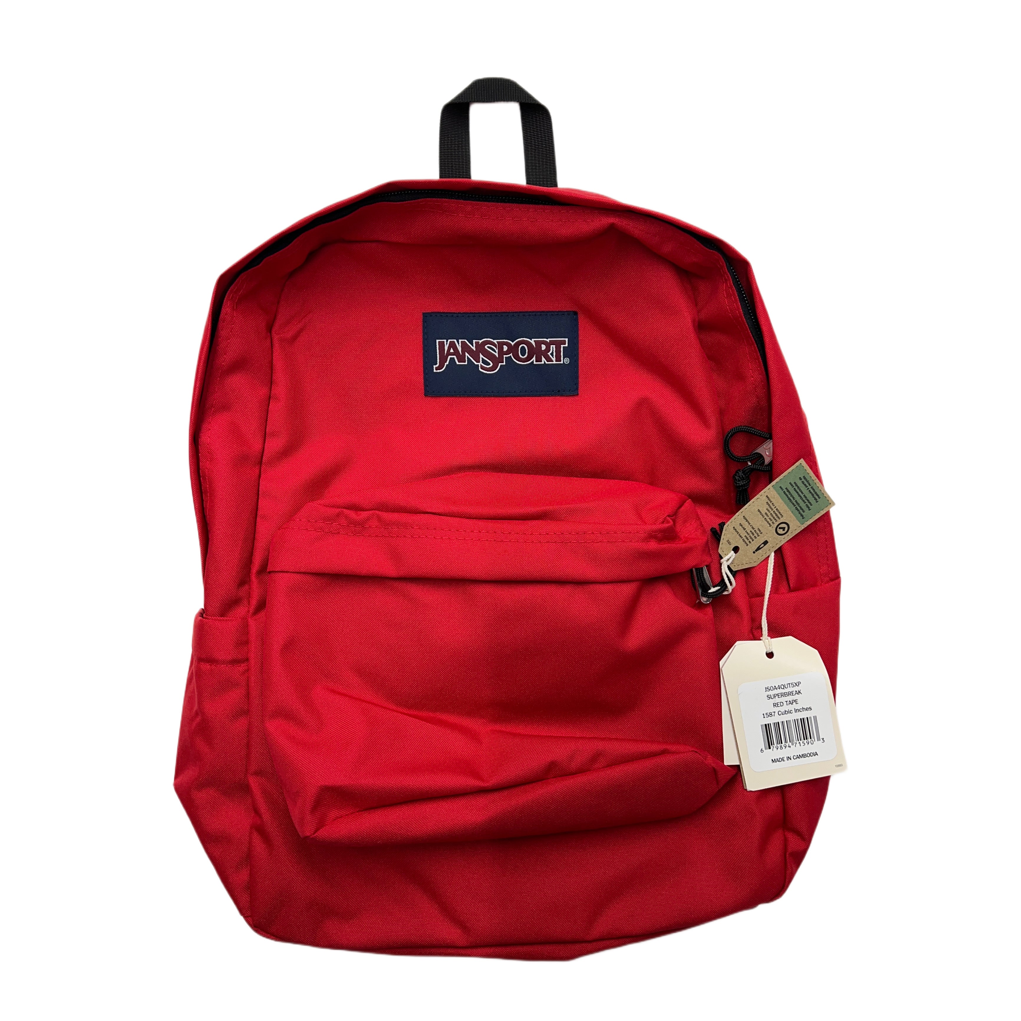 JanSport Backpack (Red/Burgundy/Sky Blue)