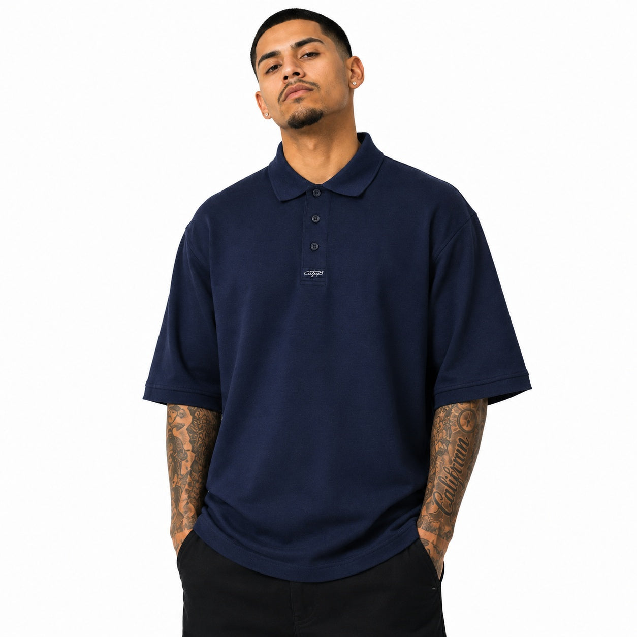 CALTOP Polo Shirts-Solid