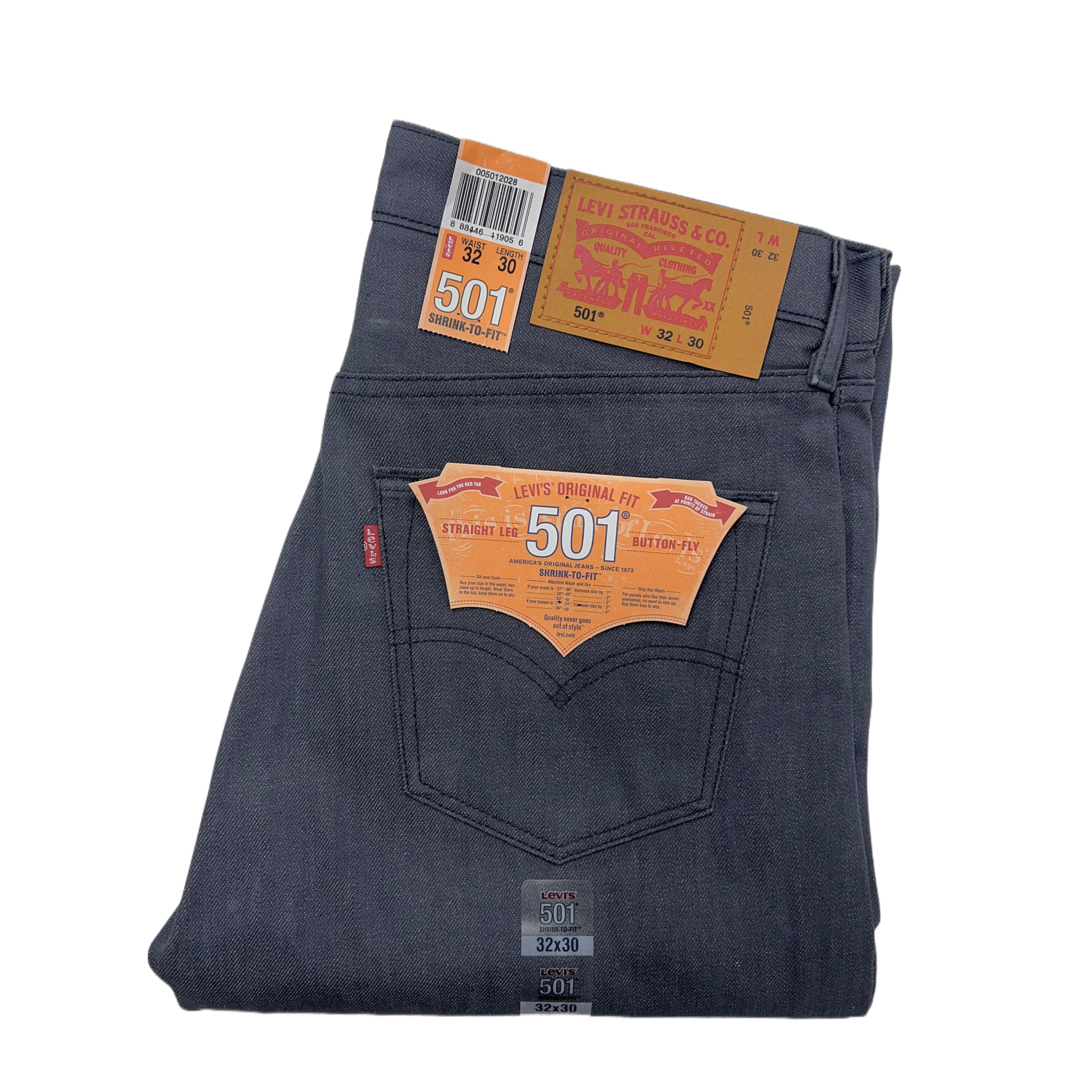 Levi's 501 Shrink-to-Fit - Ash Charcoal - 2028
