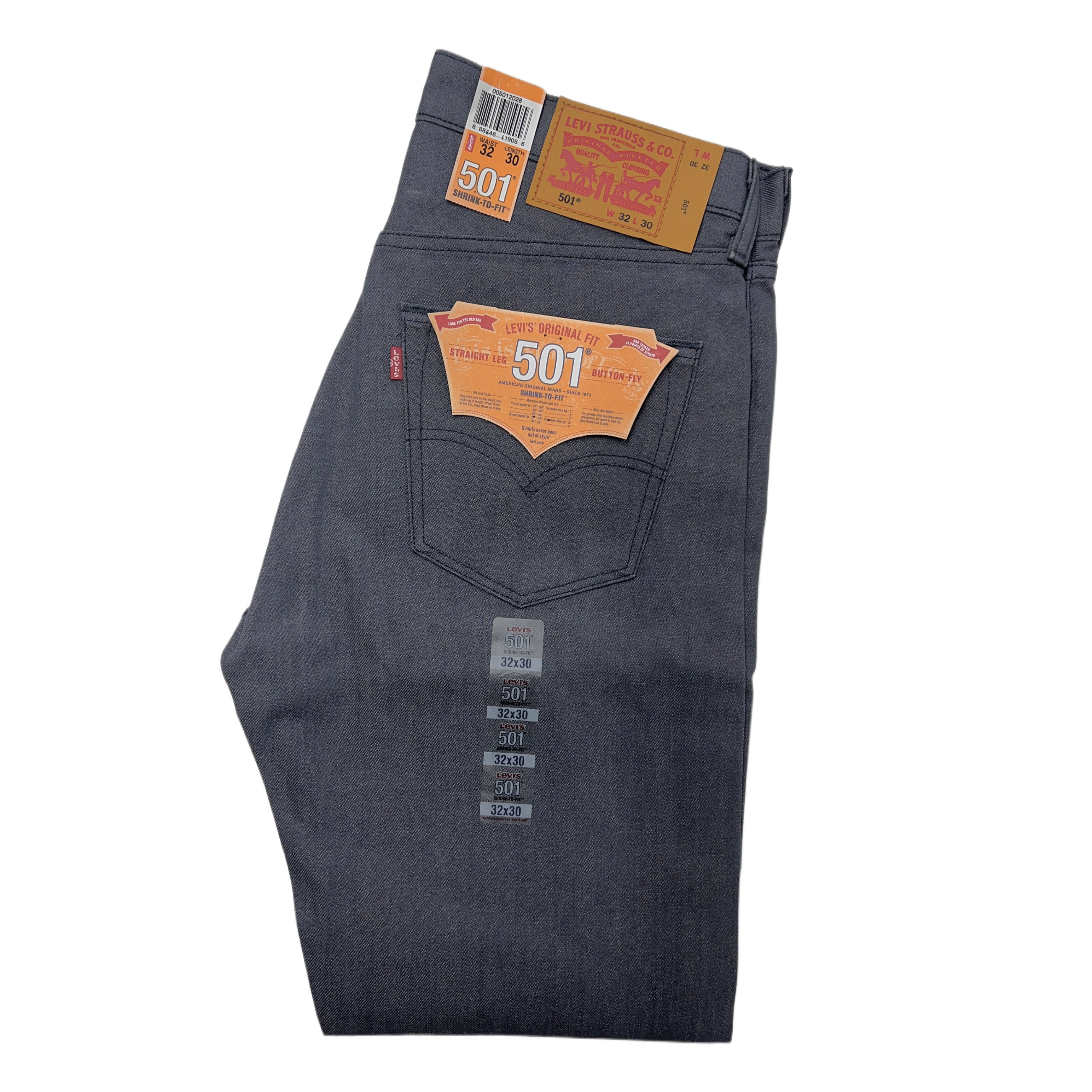Levi's 501 Shrink-to-Fit - Ash Charcoal - 2028