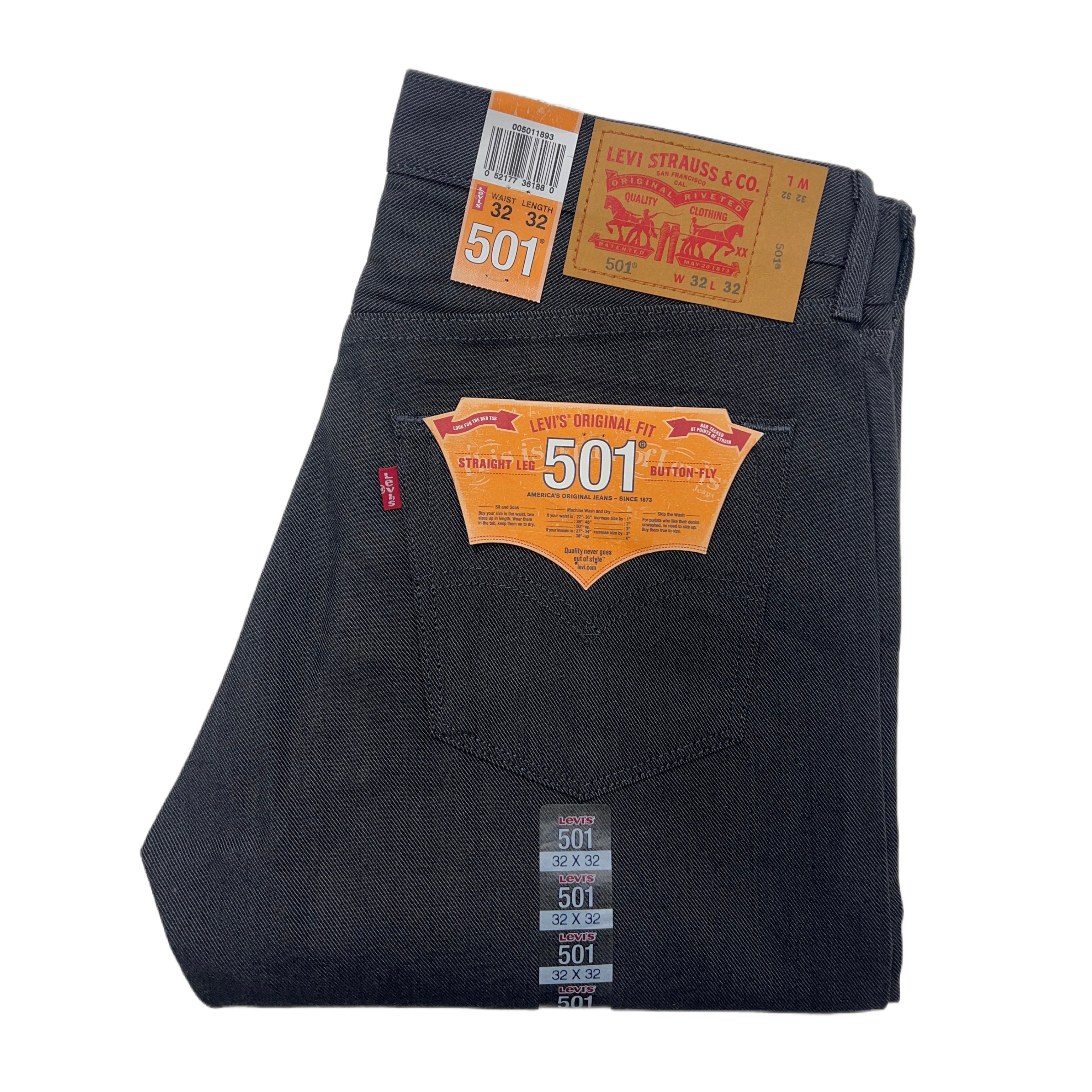 Levi's 501 Shrink-to-Fit - Shadow Charcoal - 1893