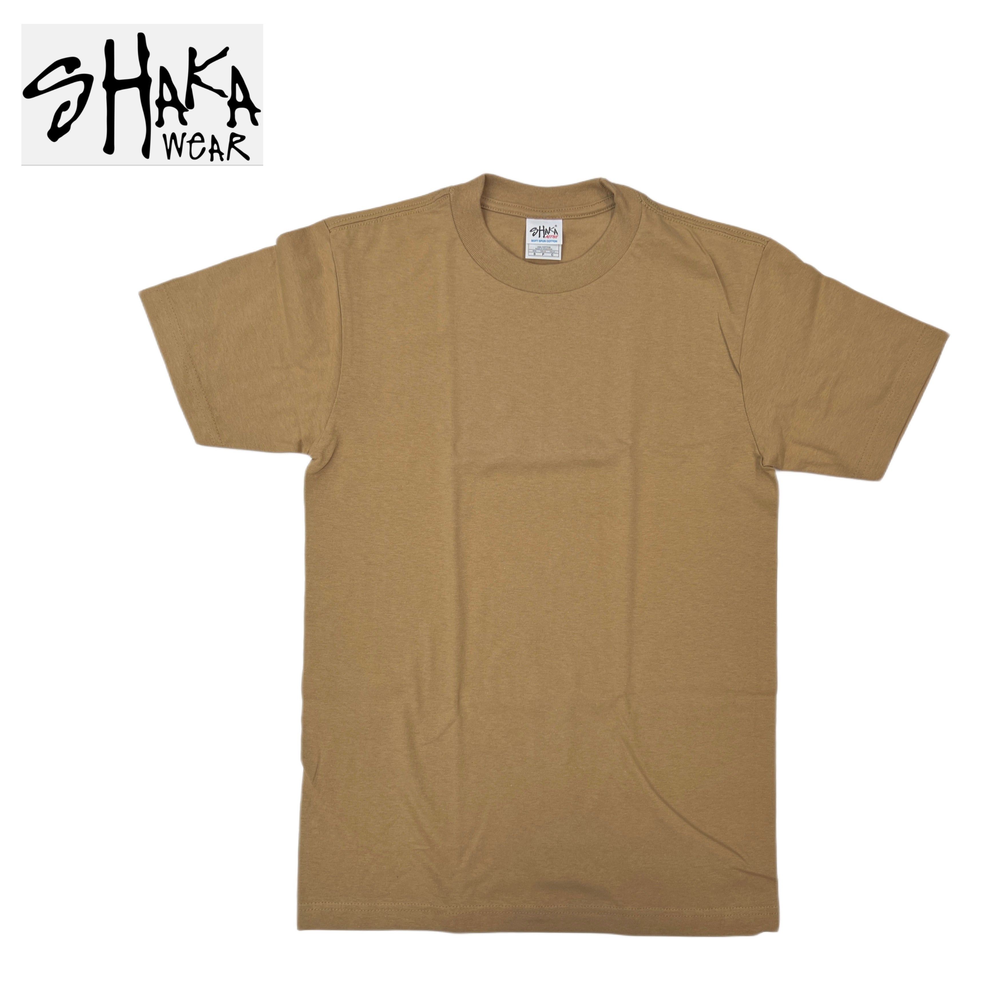 Shaka Wear 6.0 oz Active Short Sleeve T-Shirt (Hunter Green/Kelly  Green/Orange/Hot Pink/Pink)